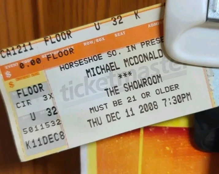 Michael McDonald 2008 Soul Speak Tour Hatch Poster Book & Stub Autographed Rare, изображение 5