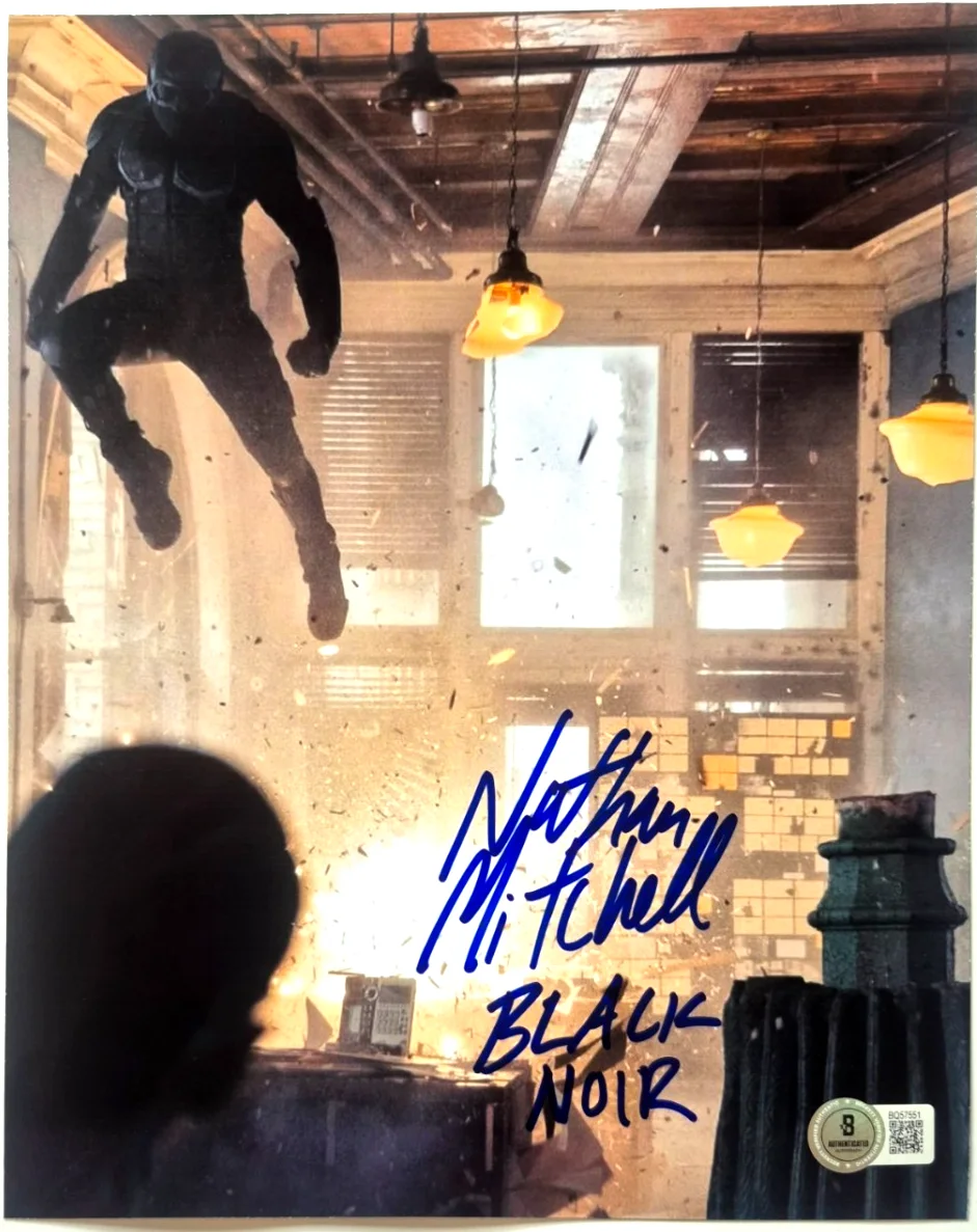 Nathan Mitchell — NATHAN MITCHELL SIGNED AUTOGRAPHED 8X10 THE BOYS BLACK NOIR PHOTO RARE BAS COA