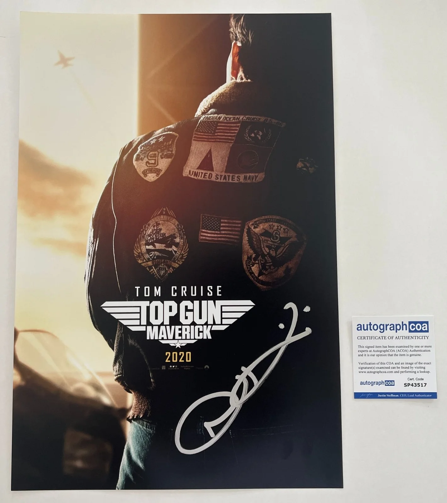 JOSEPH KOSINSKI TOP GUN MAVERICK SIGNED 12x18 PHOTO w/EXACT VIDEO PROOF & COA, изображение 3