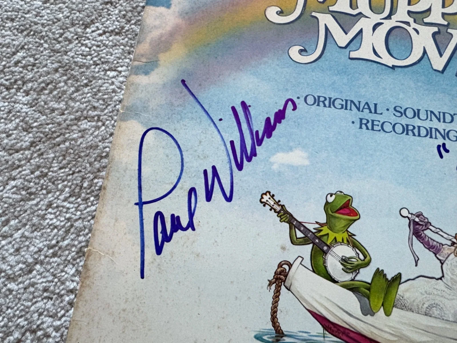 Paul Williams signed vinyl album exact proof JSA COA autograph Muppet Movie, изображение 3