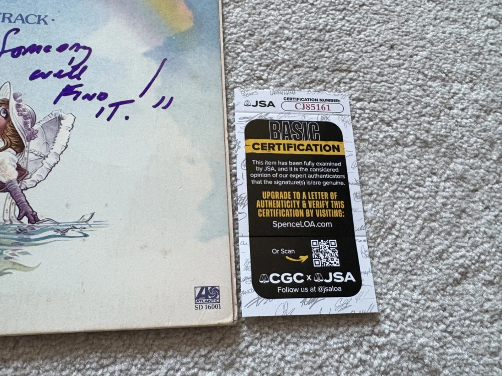 Paul Williams signed vinyl album exact proof JSA COA autograph Muppet Movie, изображение 5