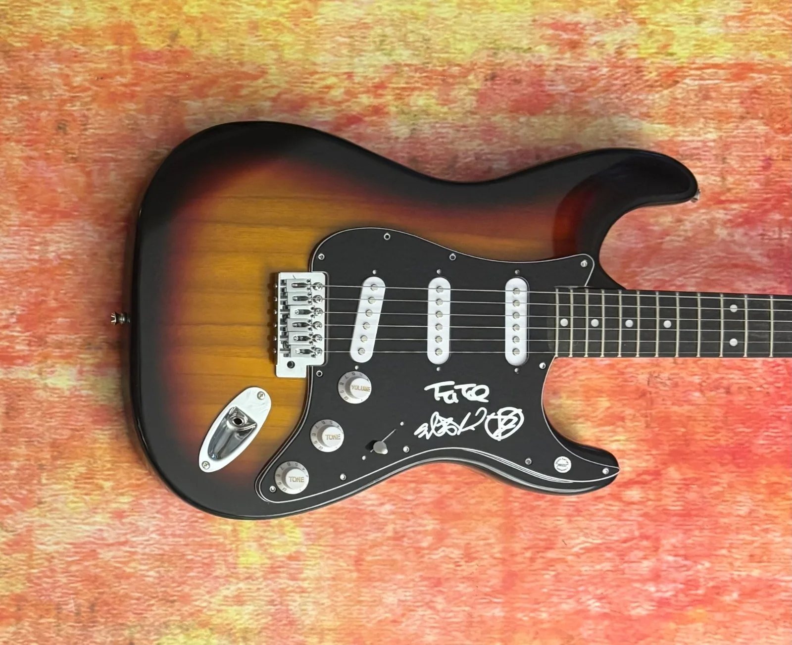 GFA Dustin Kensure x3 Band * THRICE * Signed Electric Guitar PROOF COA, изображение 2