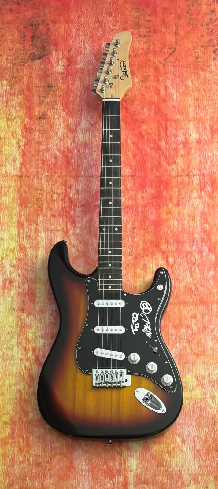 GFA Dustin Kensure x3 Band * THRICE * Signed Electric Guitar PROOF COA, изображение 3