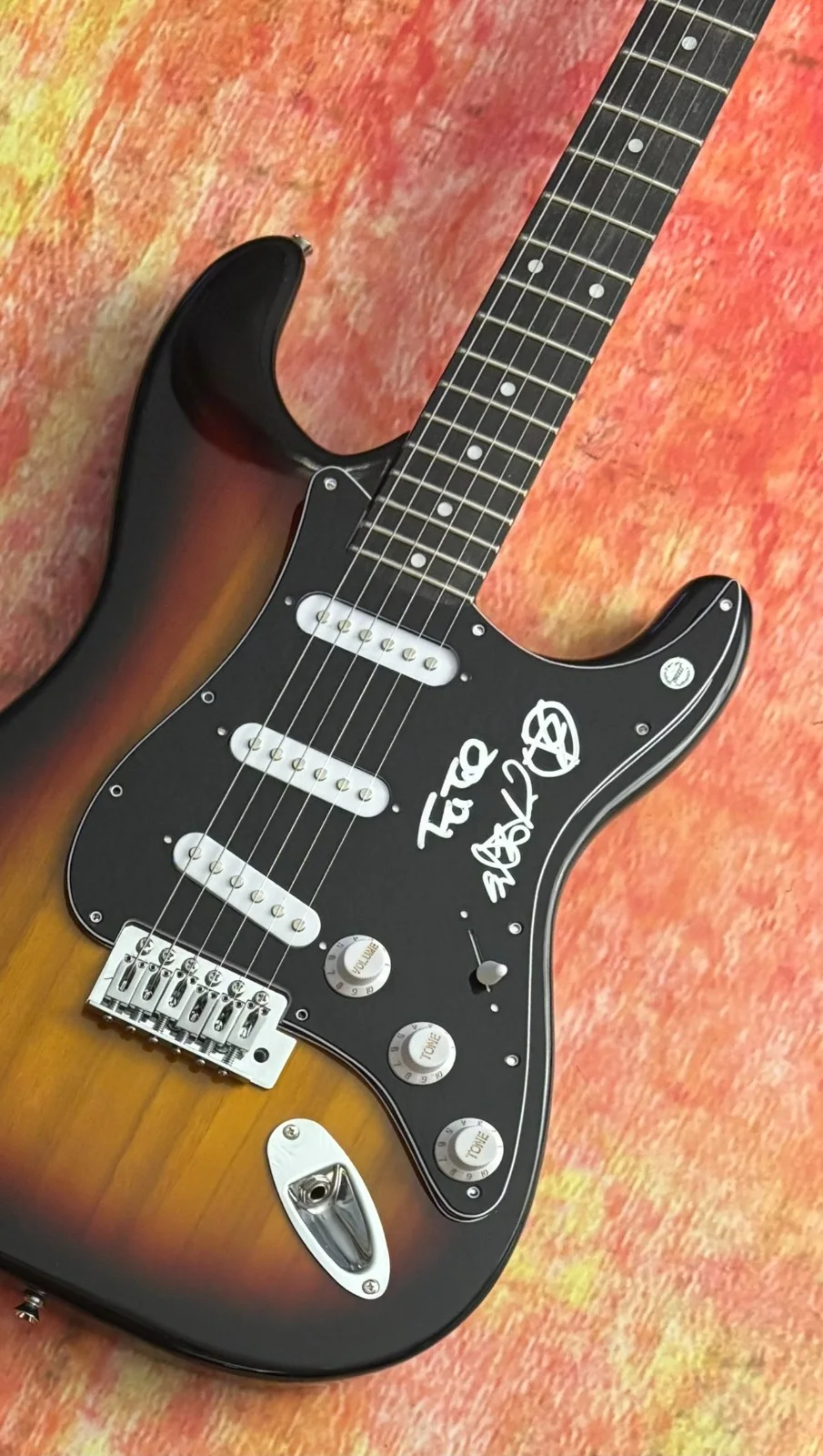 GFA Dustin Kensure x3 Band * THRICE * Signed Electric Guitar PROOF COA, изображение 5