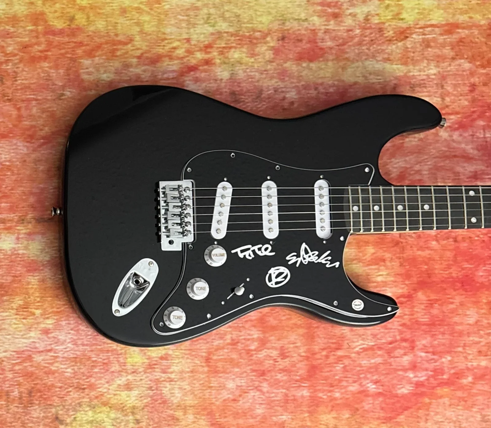 GFA Dustin Kensure x3 Band * THRICE * Signed Electric Guitar PROOF COA, изображение 5