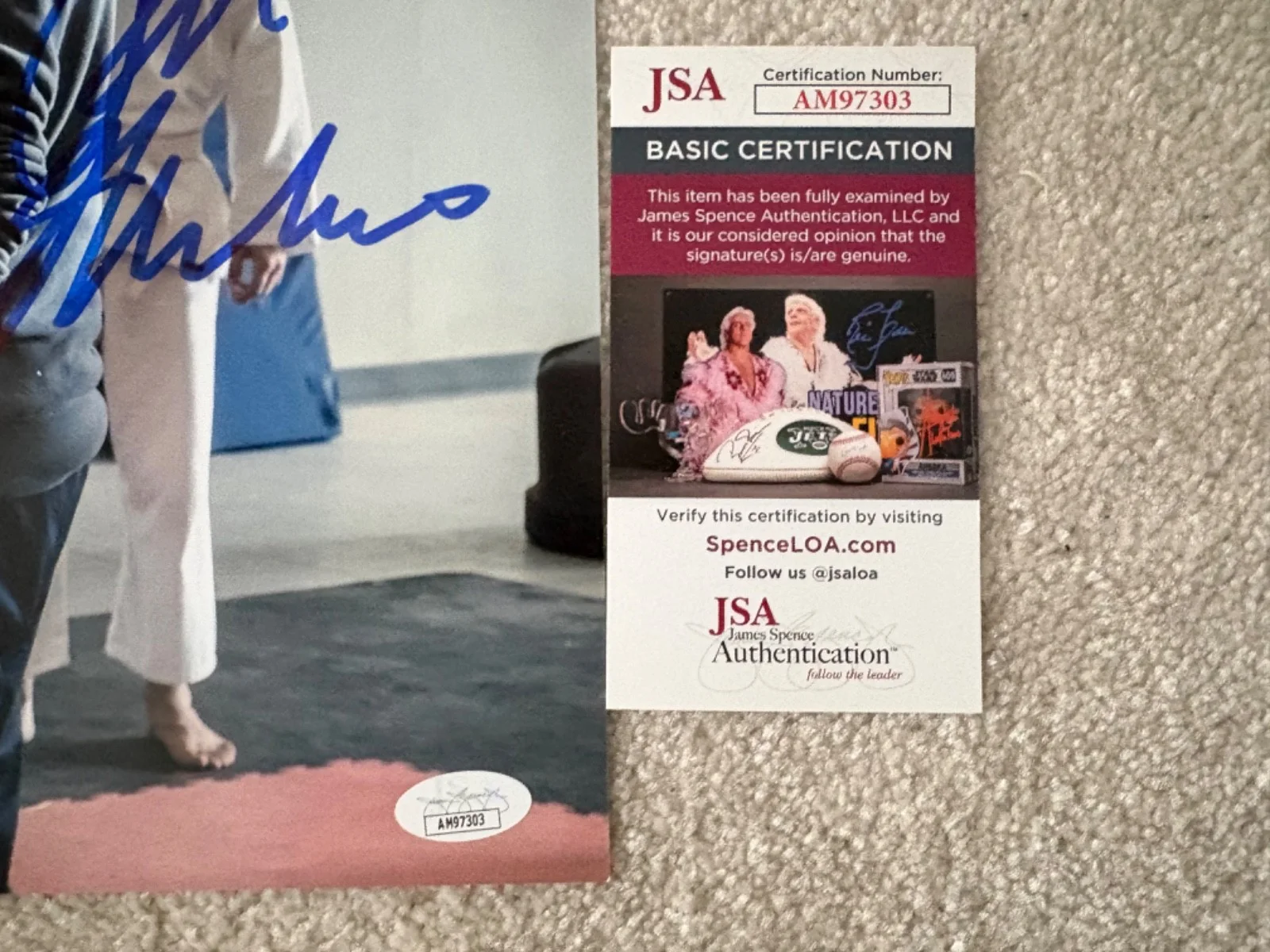 Ralph Macchio, William Zabka — Ralph Macchio William Zabka signed photo 11x14 JSA COA autograph Cobra Kai, изображение 4