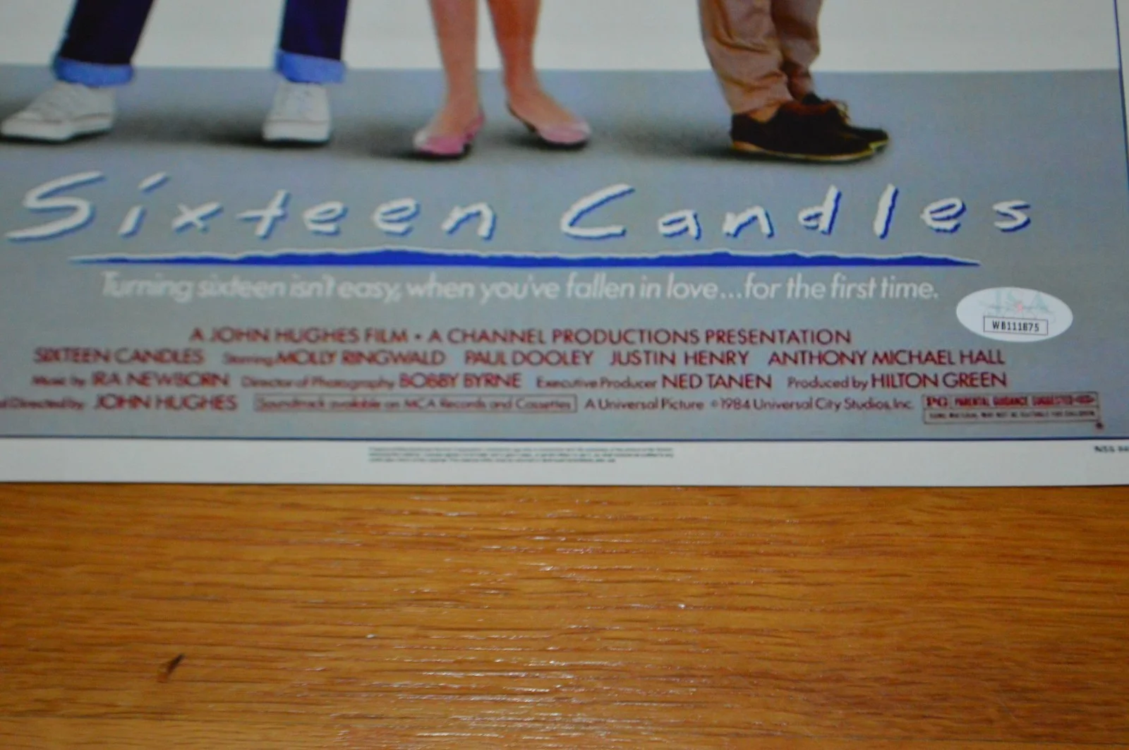 Molly Ringwald — Molly Ringwald Autographed "Sixteen Candles" 11x17 Movie Poster with JSA COA, изображение 4