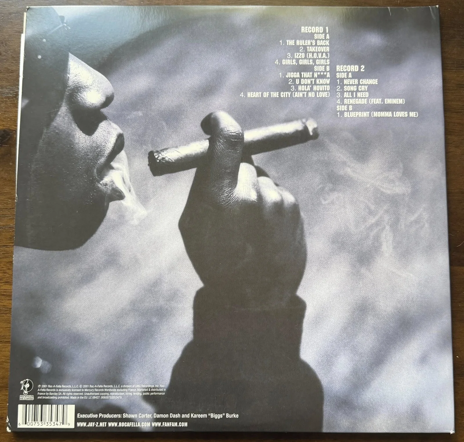 Jay-Z Signed Autographed The Blueprint VINYL LP JSA LOA, image 2