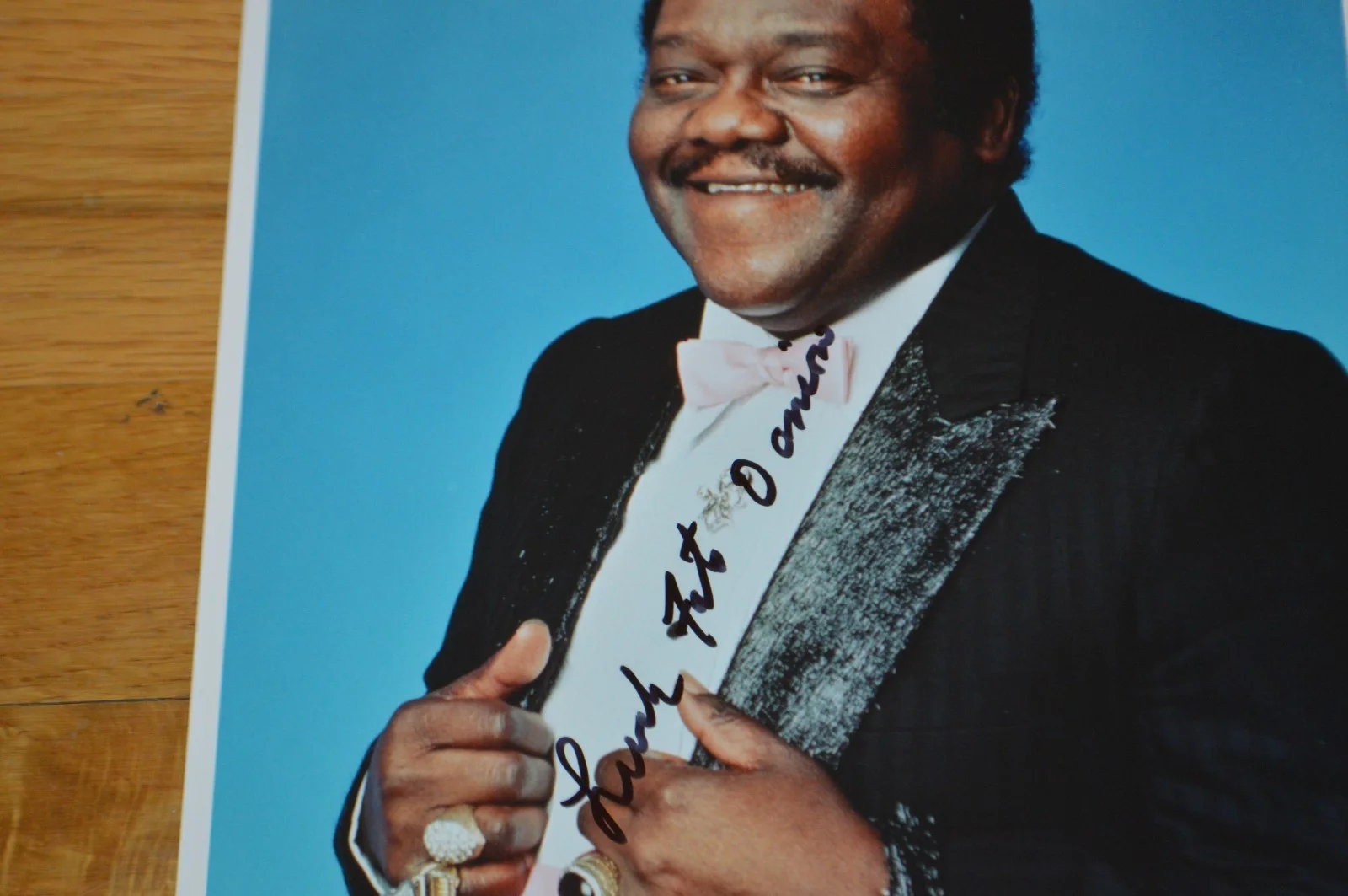 Fats Domino Autographed 8x10Color Photo with AUTOGRAPH COA, изображение 3