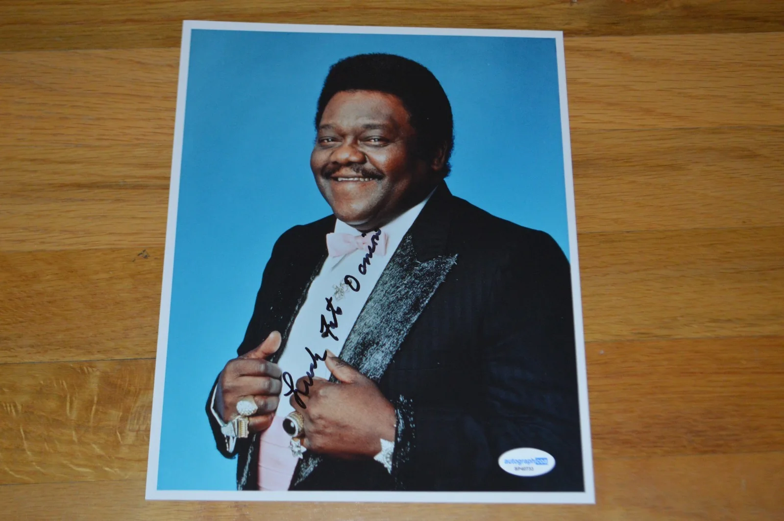 Fats Domino Autographed 8x10Color Photo with AUTOGRAPH COA, изображение 5