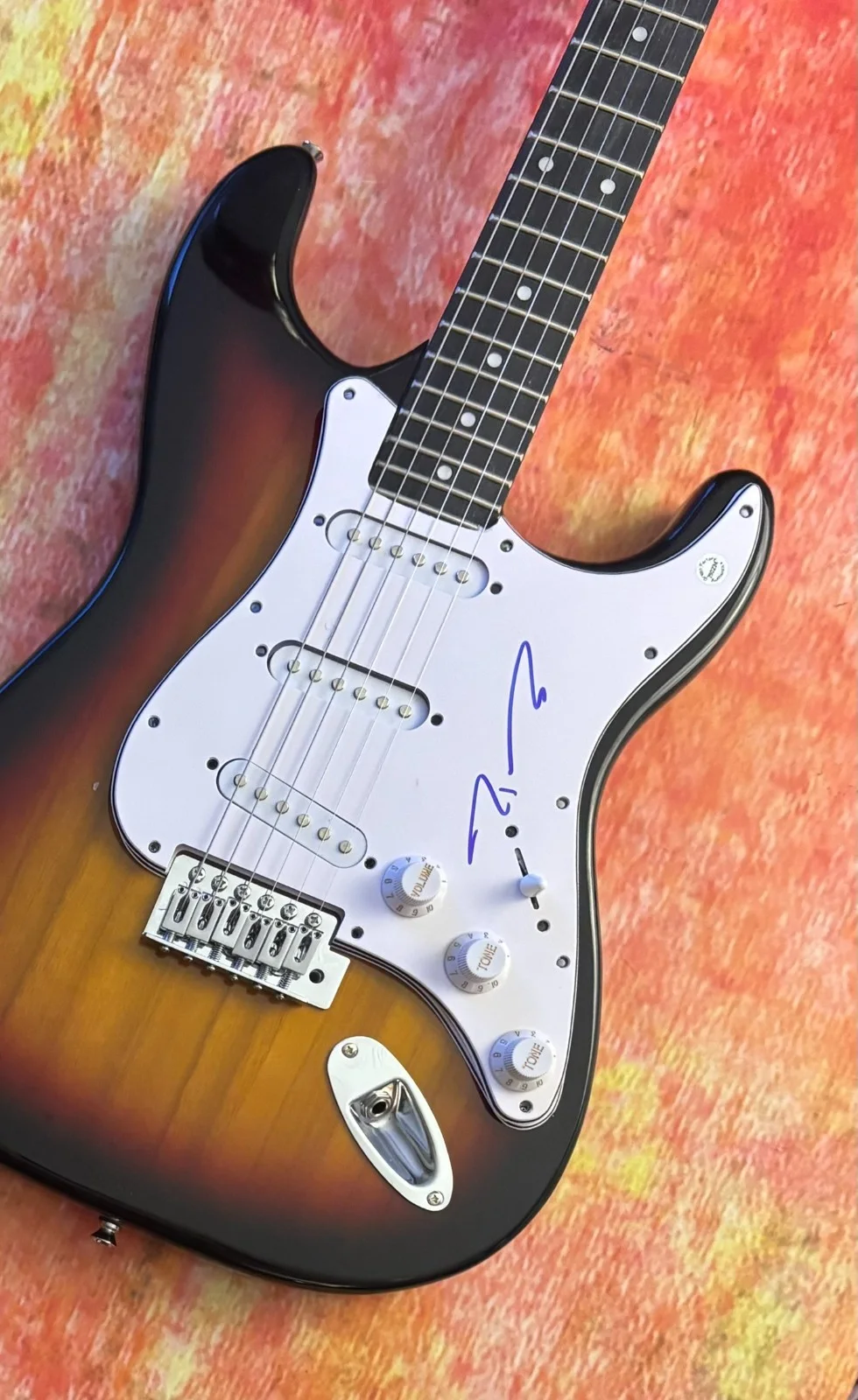GFA Nickelback Rock Star * RYAN PEAKE * Signed Electric Guitar PROOF COA, image 2