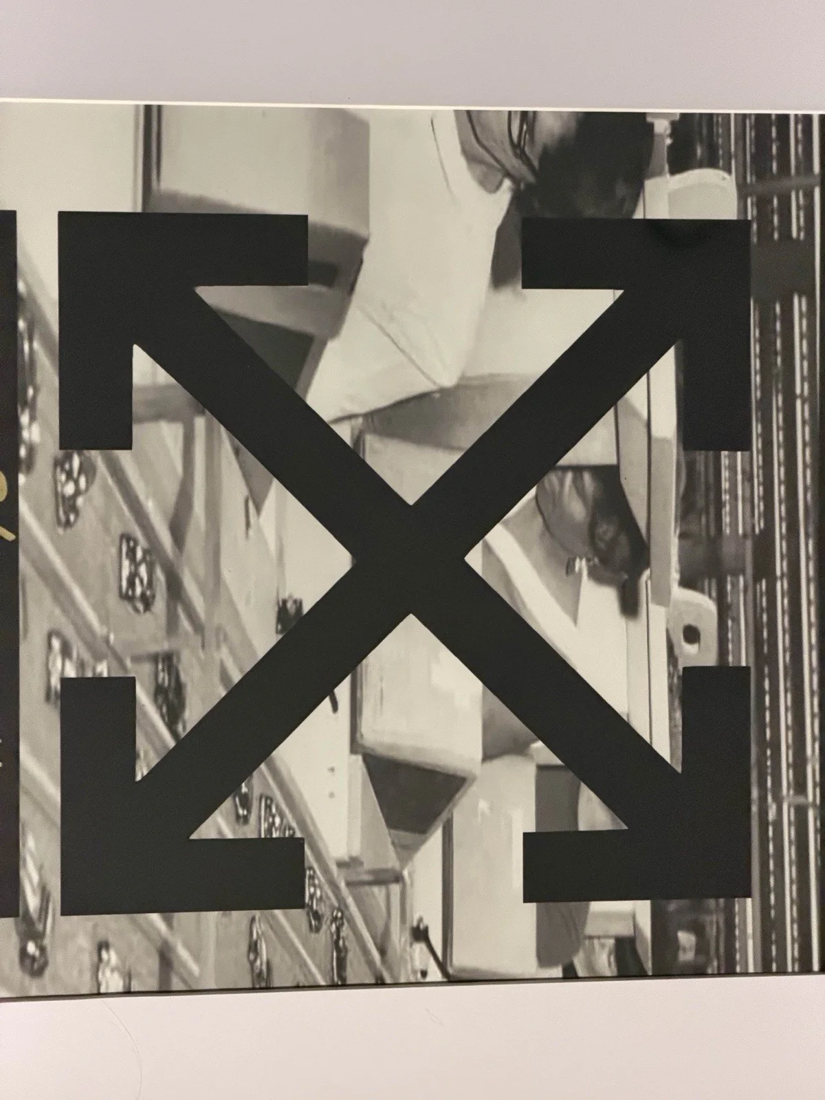 Virgil Abloh 2019 Off-White Original Artwork Signed Framed Autograph, image 4
