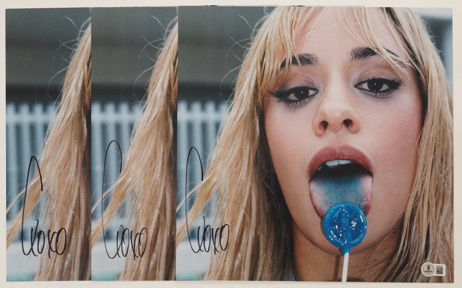 Camila Cabello Signed 12x12 Photo C,XOXO Vinyl Album Insert BAS COA Picture Auto, изображение 4