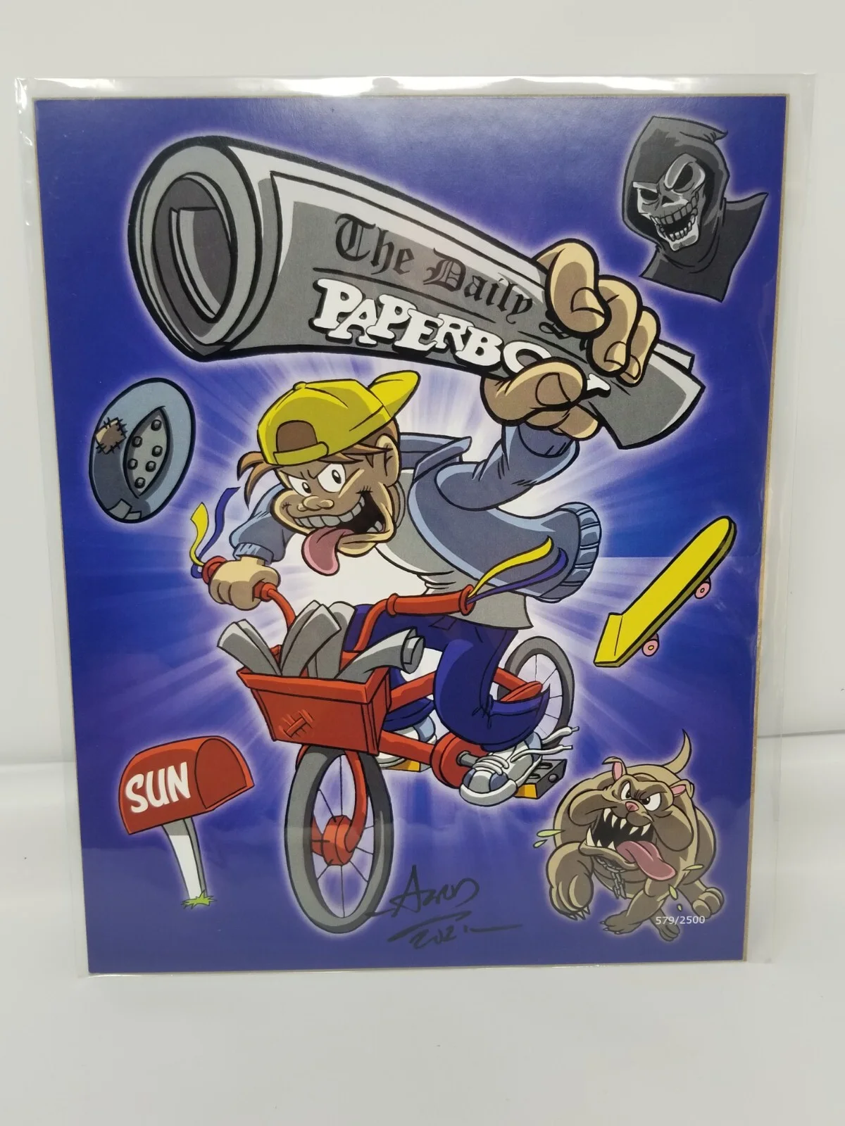 Aaron Hazouri — Paperboy Art Print signed By Aaron Hazouri 8x10 The Bam Box Gamer /2500