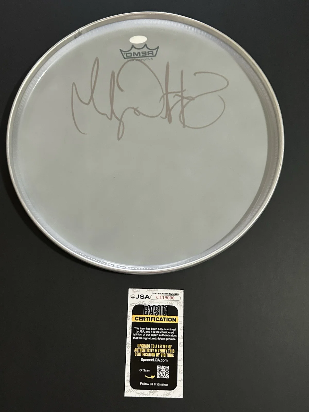 STEWART COPELAND Autograph Signed 14" REMO Drumhead THE POLICE **JSA COA**, изображение 3