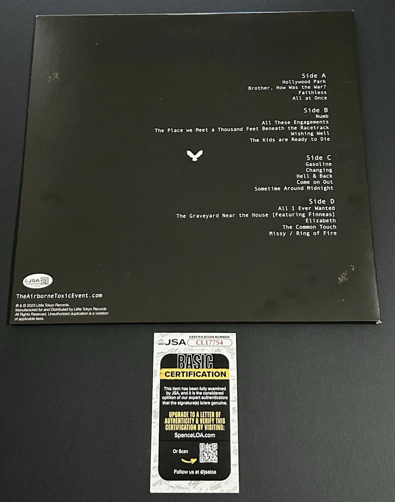 THE AIRBORNE TOXIC EVENT Live at The Greek VINYL Butter Cream SIGNED *JSA COA*, изображение 3
