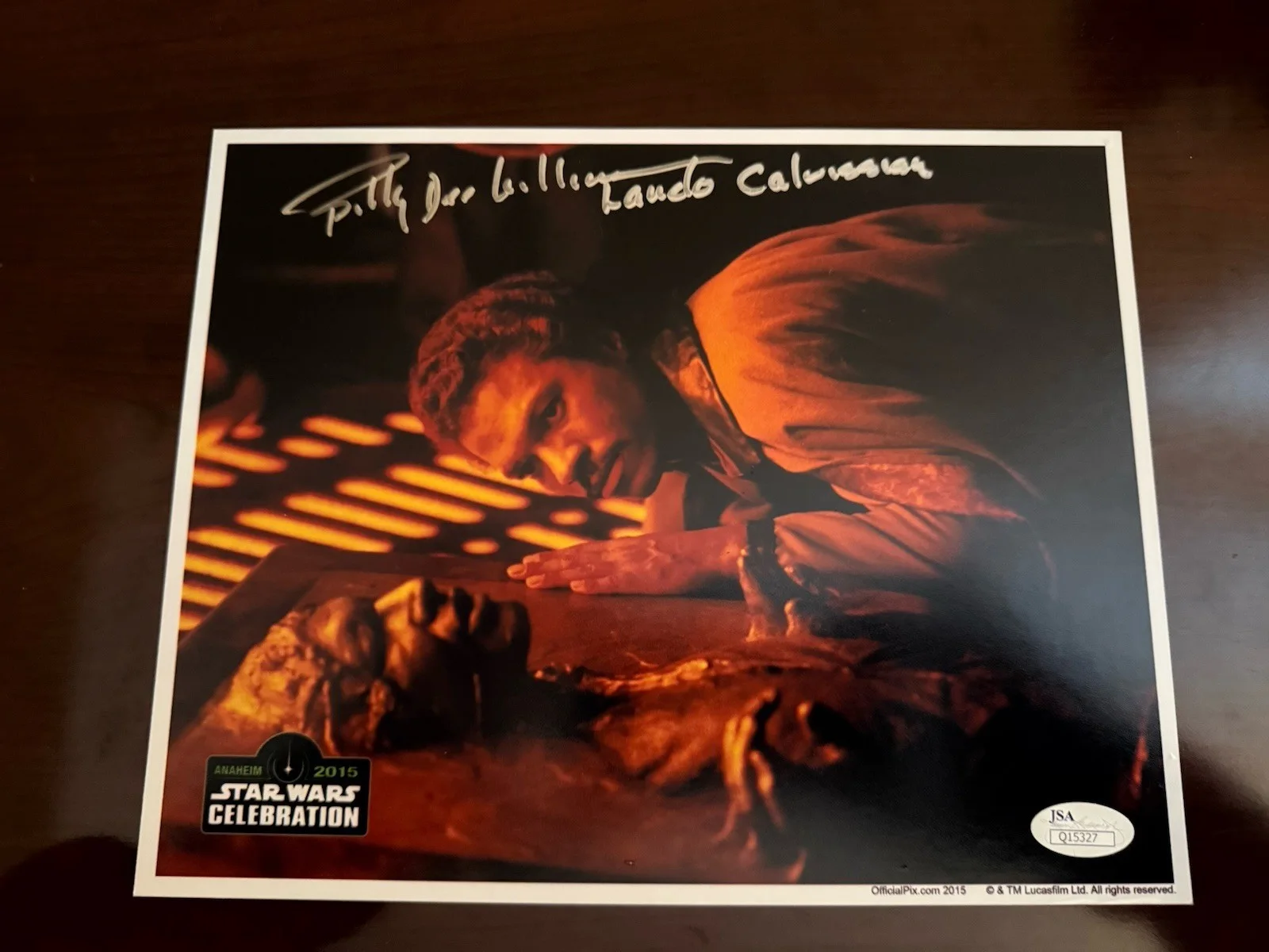 Billy Dee Williams — Billy Dee Williams Signed In Person 10x8 Autographed Photo STAR WARS JSA COA