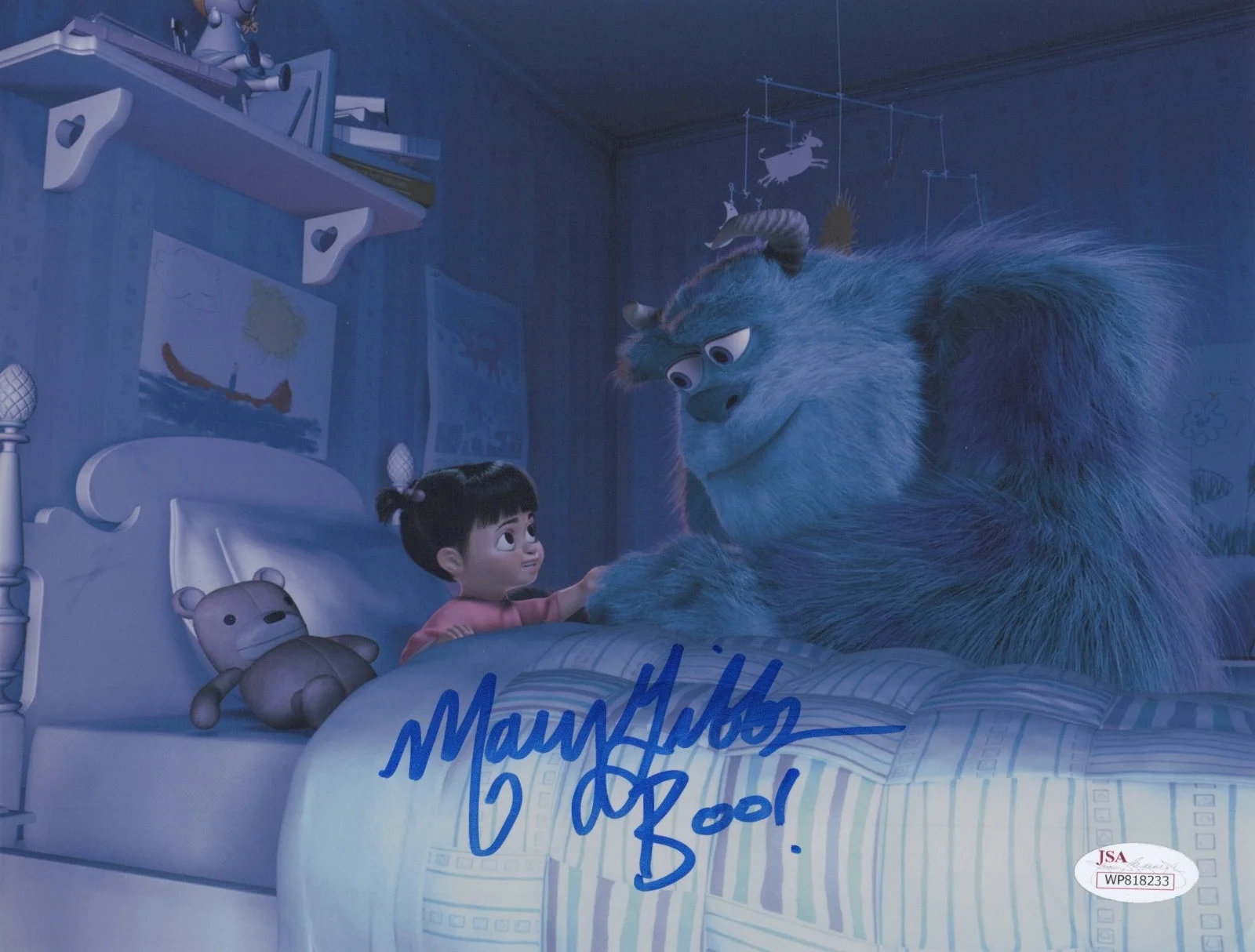 MARY GIBBS — MARY GIBBS Authentic Hand-Signed "MONSTERS INC~ BOO" 8x10 Photo (JSA COA)