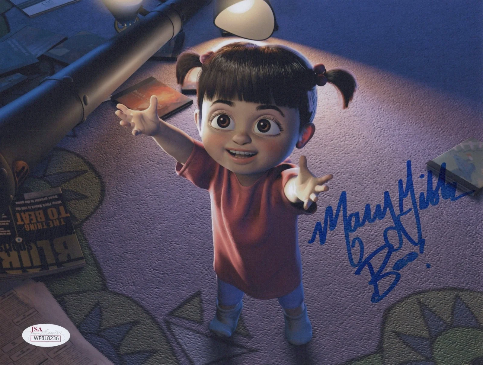MARY GIBBS — MARY GIBBS Authentic Hand-Signed "MONSTERS INC~ BOO" 8x10 Photo (JSA COA)