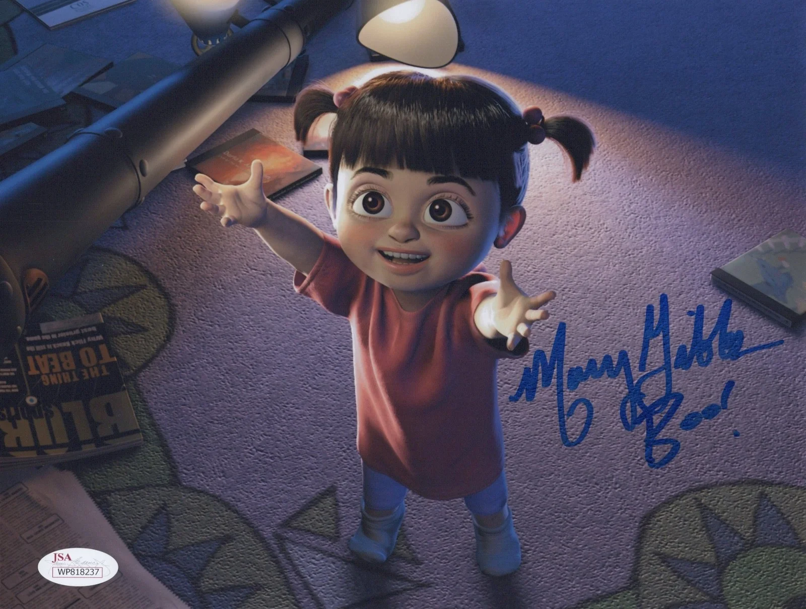 MARY GIBBS — MARY GIBBS Authentic Hand-Signed "MONSTERS INC~ BOO" 8x10 Photo (JSA COA)