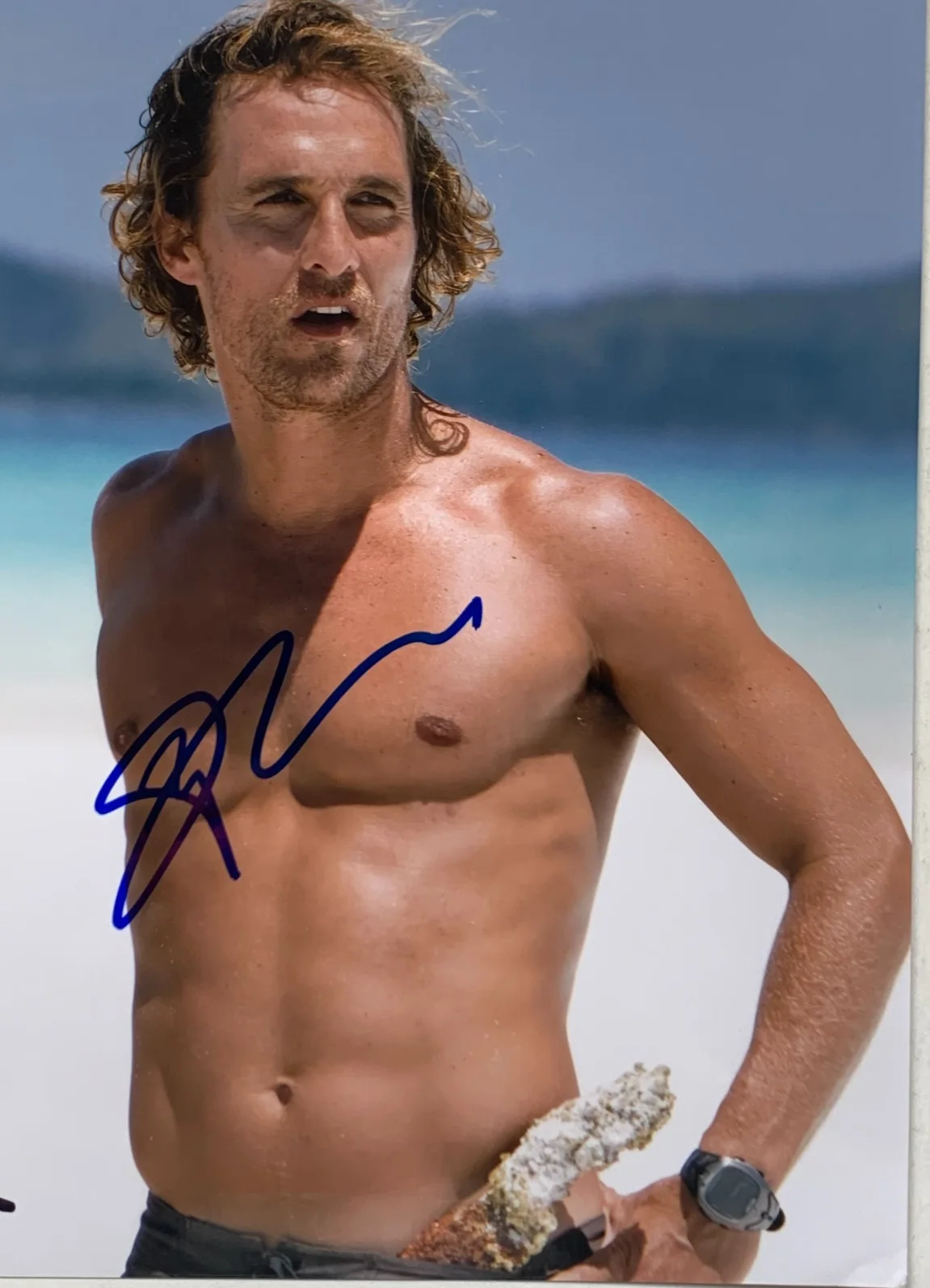 Matthew McConaughey, Kate Hudson — MATTHEW MCCONAUGHEY & KATE HUDSON signed FOOL'S GOLD photo, with COA, 8x10, изображение 3