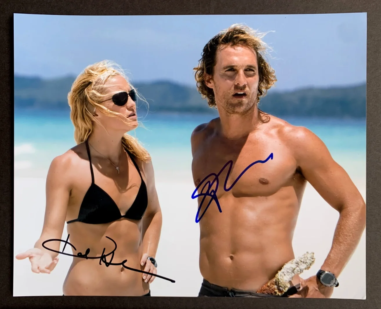Matthew McConaughey, Kate Hudson — MATTHEW MCCONAUGHEY & KATE HUDSON signed FOOL'S GOLD photo, with COA, 8x10, изображение 5