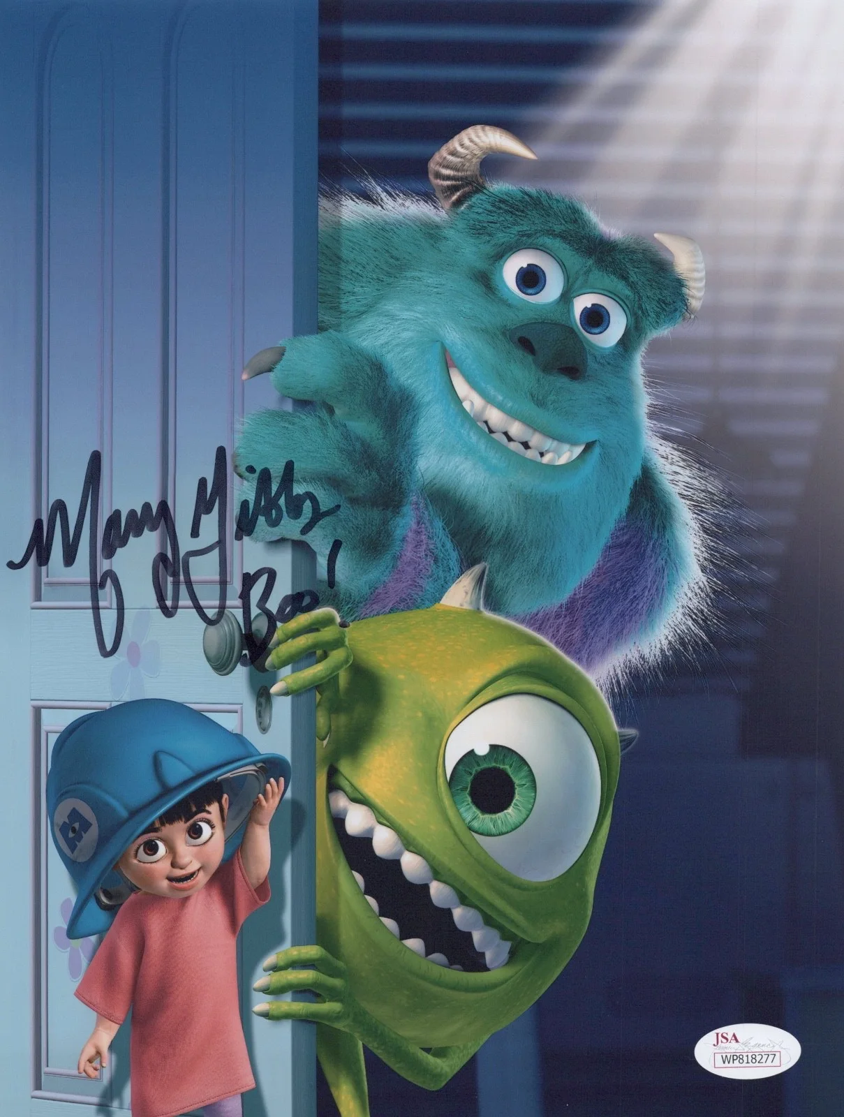 MARY GIBBS — MARY GIBBS Authentic Hand-Signed "MONSTERS INC~ BOO" 8x10 Photo (JSA COA)