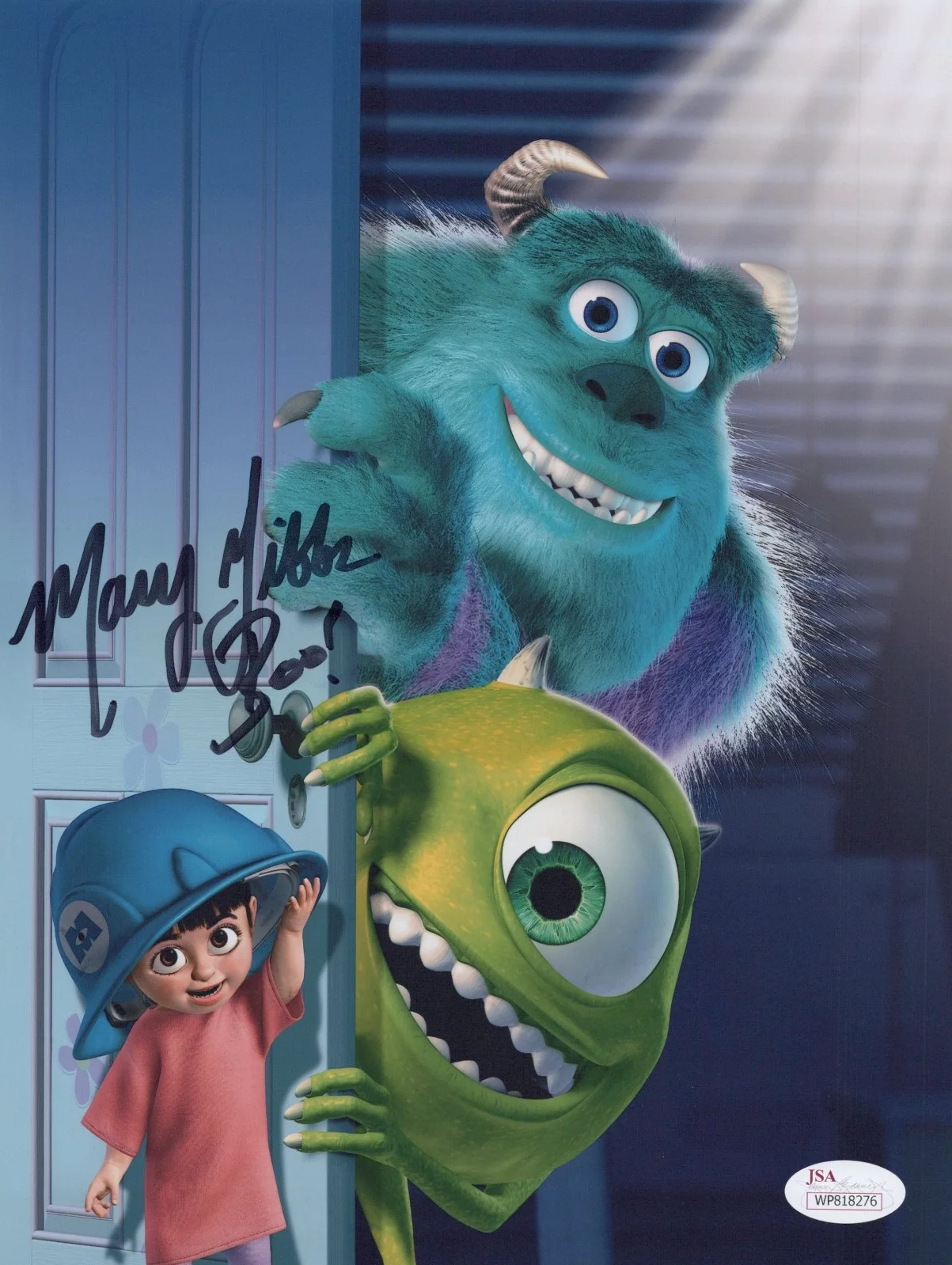 MARY GIBBS — MARY GIBBS Authentic Hand-Signed "MONSTERS INC~ BOO" 8x10 Photo (JSA COA)