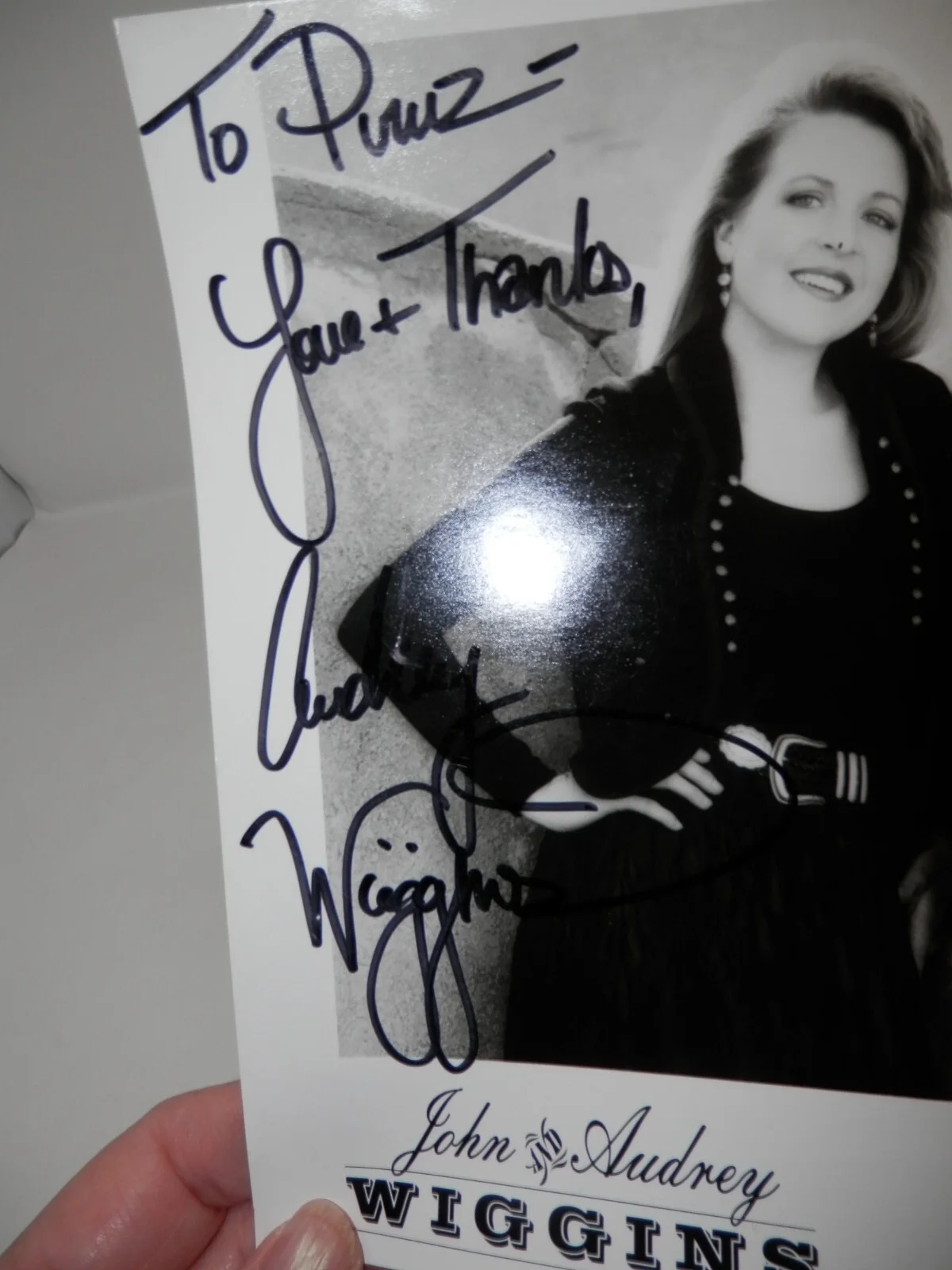 John & Audrey Wiggins Signed 8x10 Photograph - Mercury Promo Autograph Country, изображение 4