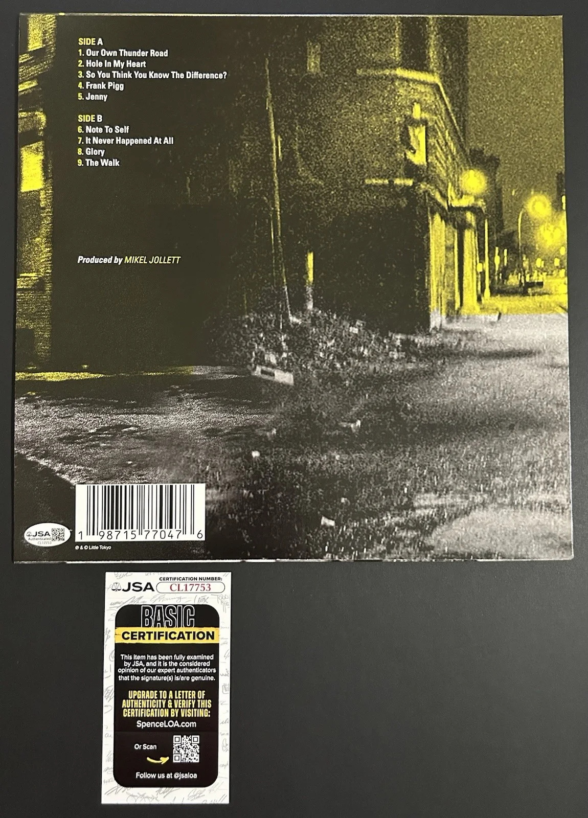 THE AIRBORNE TOXIC EVENT Glory VINYL LE Dandelion SIGNED/AUTOGRAPHED **JSA COA**, изображение 3