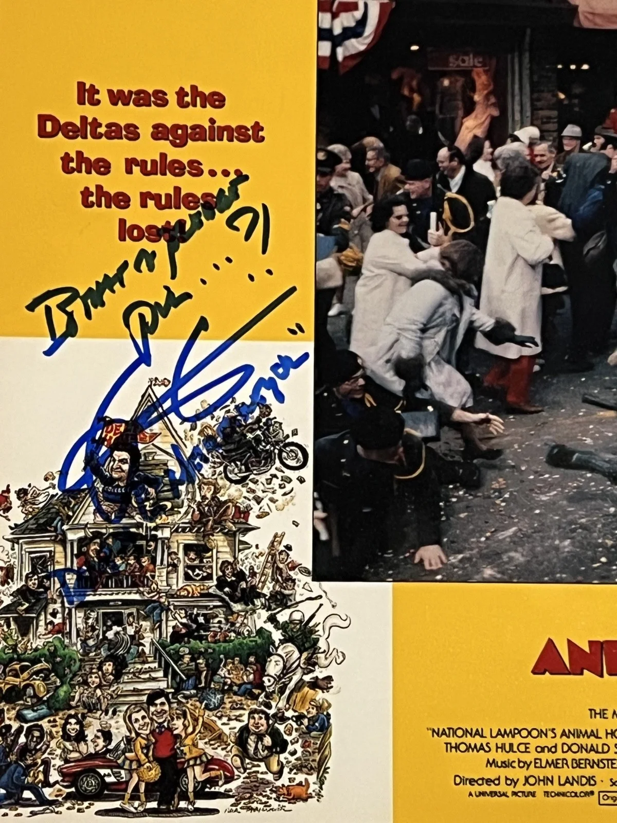 Mark Metcalf — MARK METCALF SIGNED 8X10 PHOTO -BECKETT- ANIMAL HOUSE "Is that a pledge pin?", изображение 3