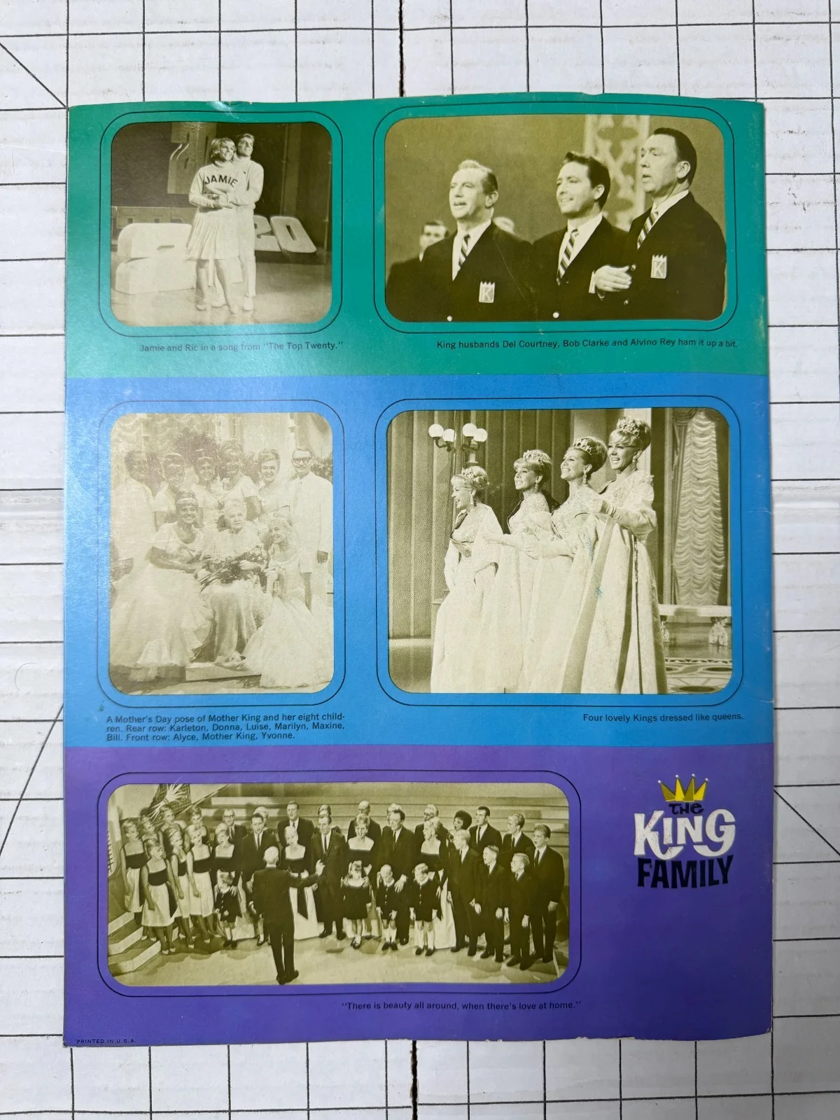 The King Family Signed Program The King Sisters Alvino Rey Autographed 1969, image 2