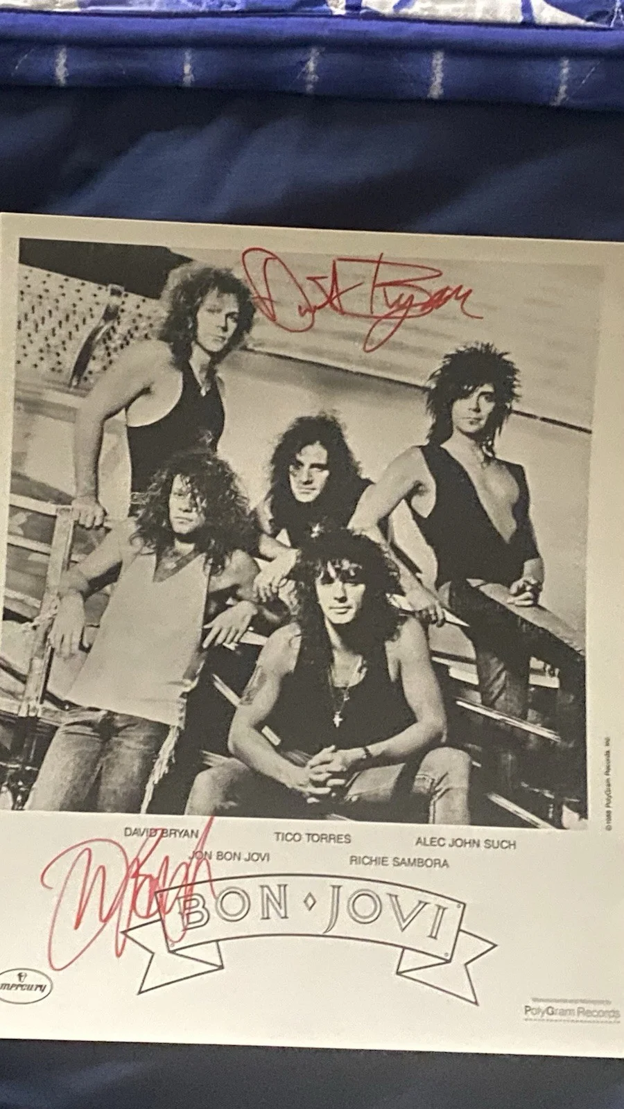Bon Jovi Original Autographed Band Photograph, image 2