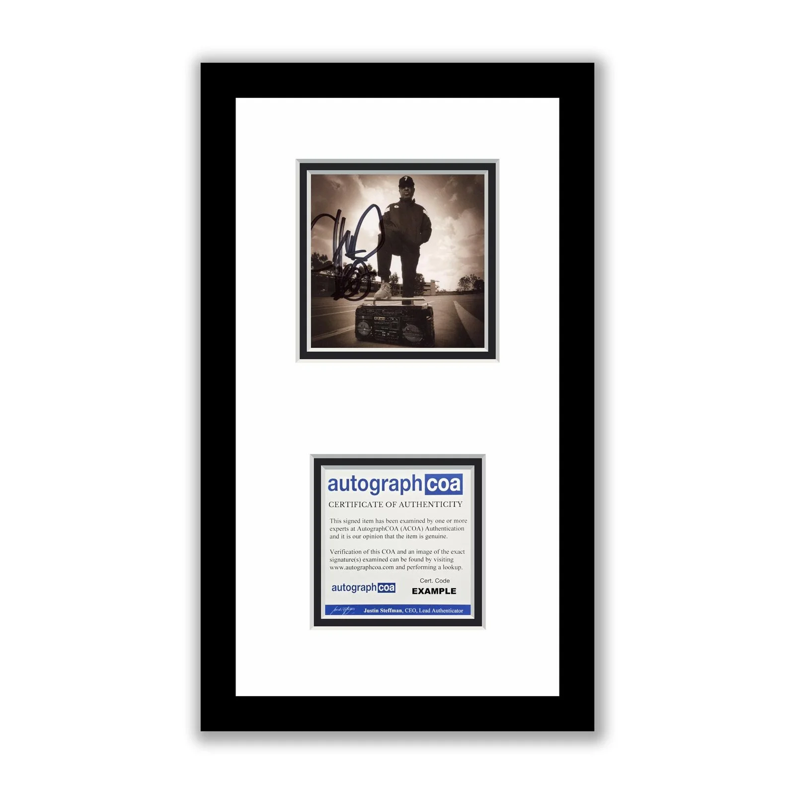 Chuck D — Chuck D Autographed Signed Framed CD Public Enemy Radio ACOA