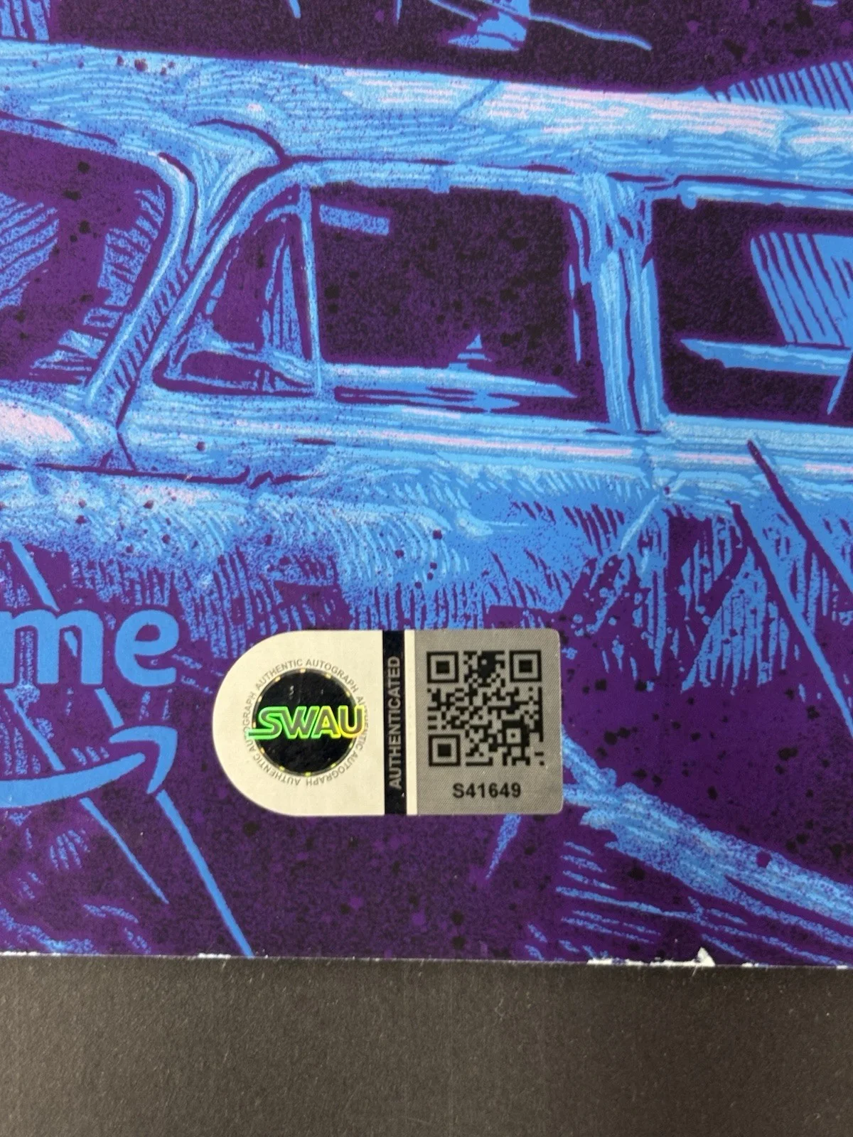 FALLOUT CAST SIGNED SDCC EXCLUSIVE MUTANT DANIEL DANGER GITD 24x36 POSTER SWAU, image 3