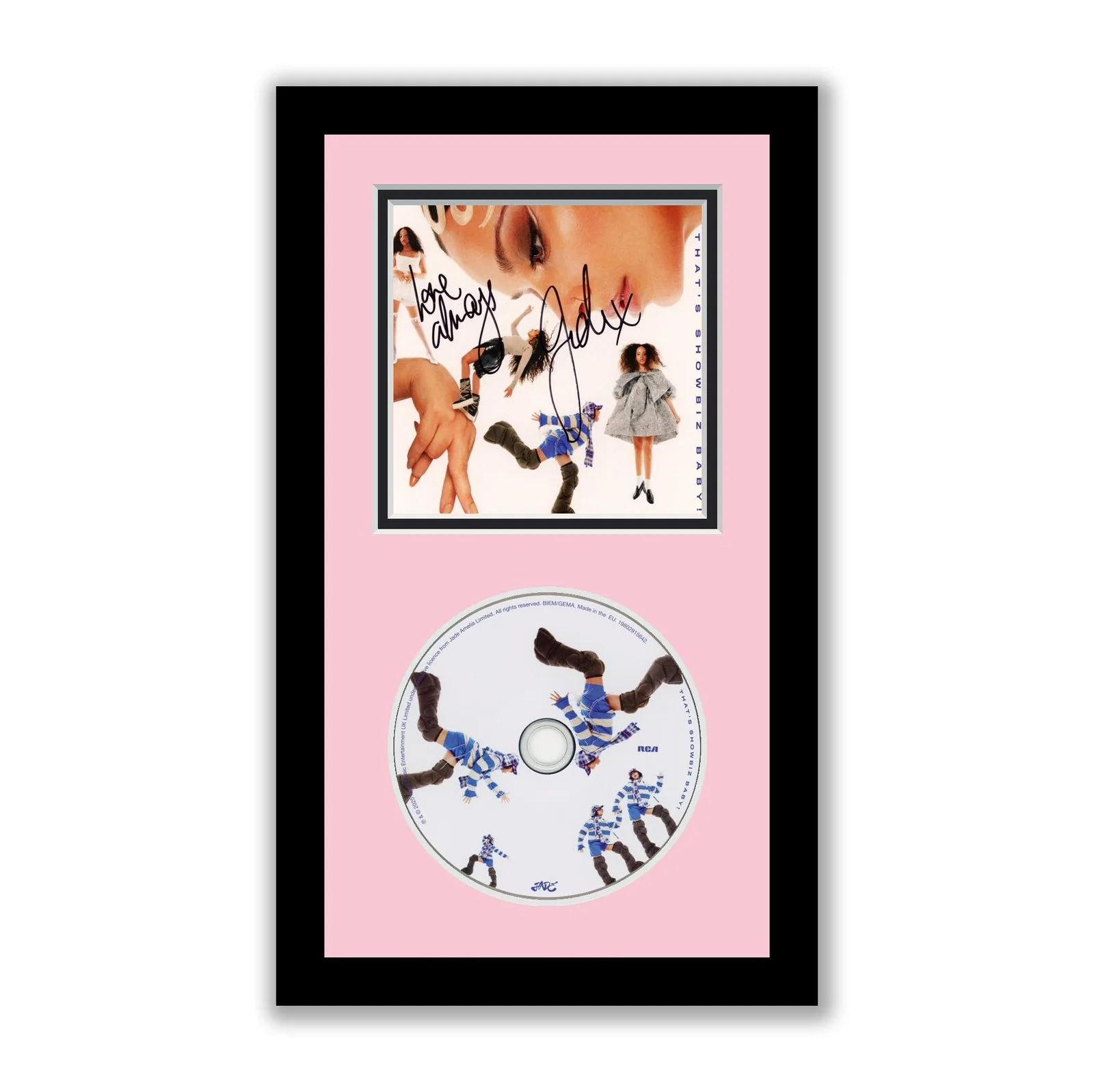 Jade Thirlwall — Jade Thirlwall Autographed Signed Framed CD That's Showbiz Baby Little Mix ACOA