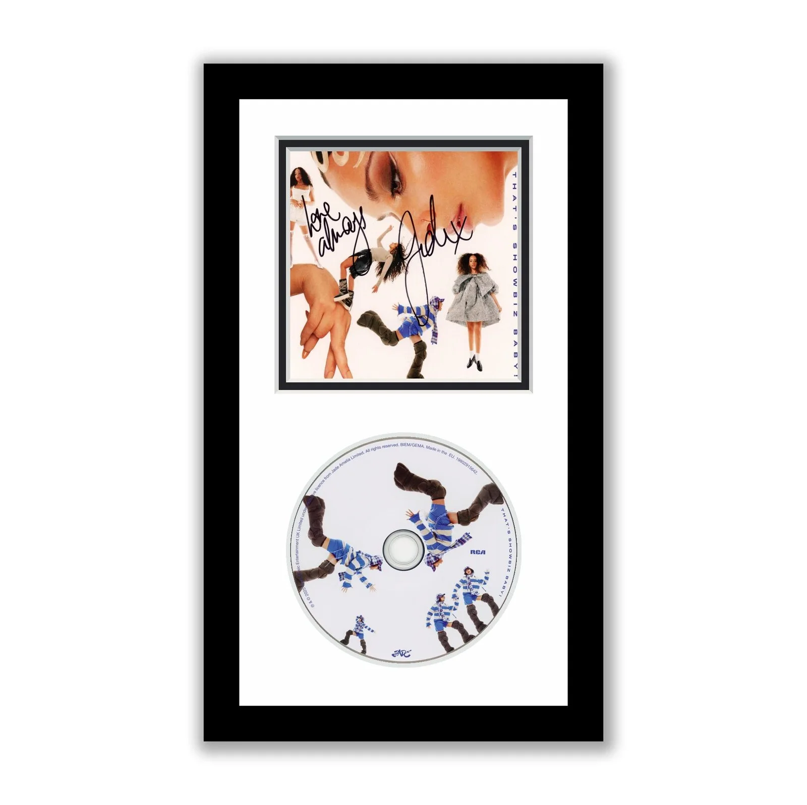 Jade Thirlwall — Jade Thirlwall Autographed Signed Framed CD That's Showbiz Baby Little Mix ACOA
