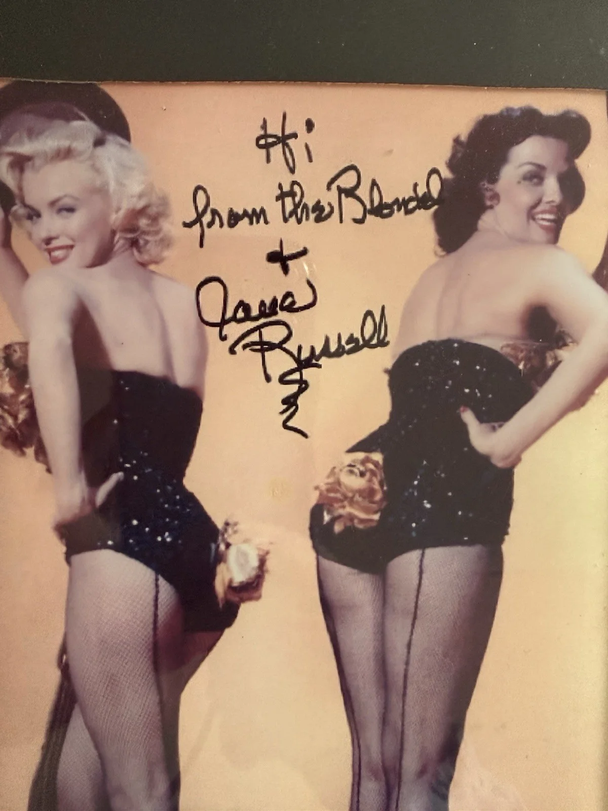 Marilyn Monroe & Jane Russell Autographed Photo, image 2