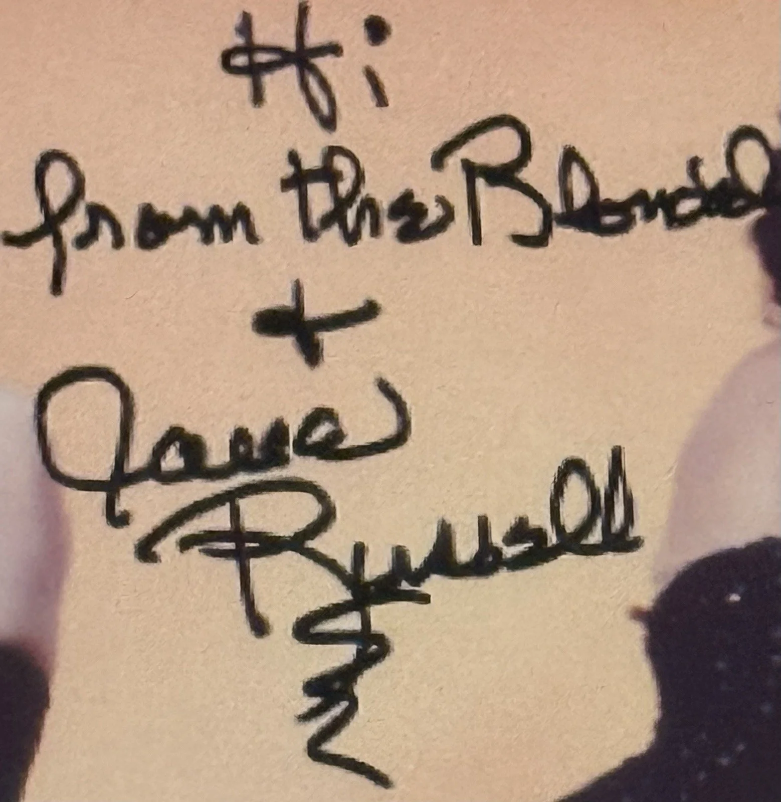 Marilyn Monroe & Jane Russell Autographed Photo, image 3