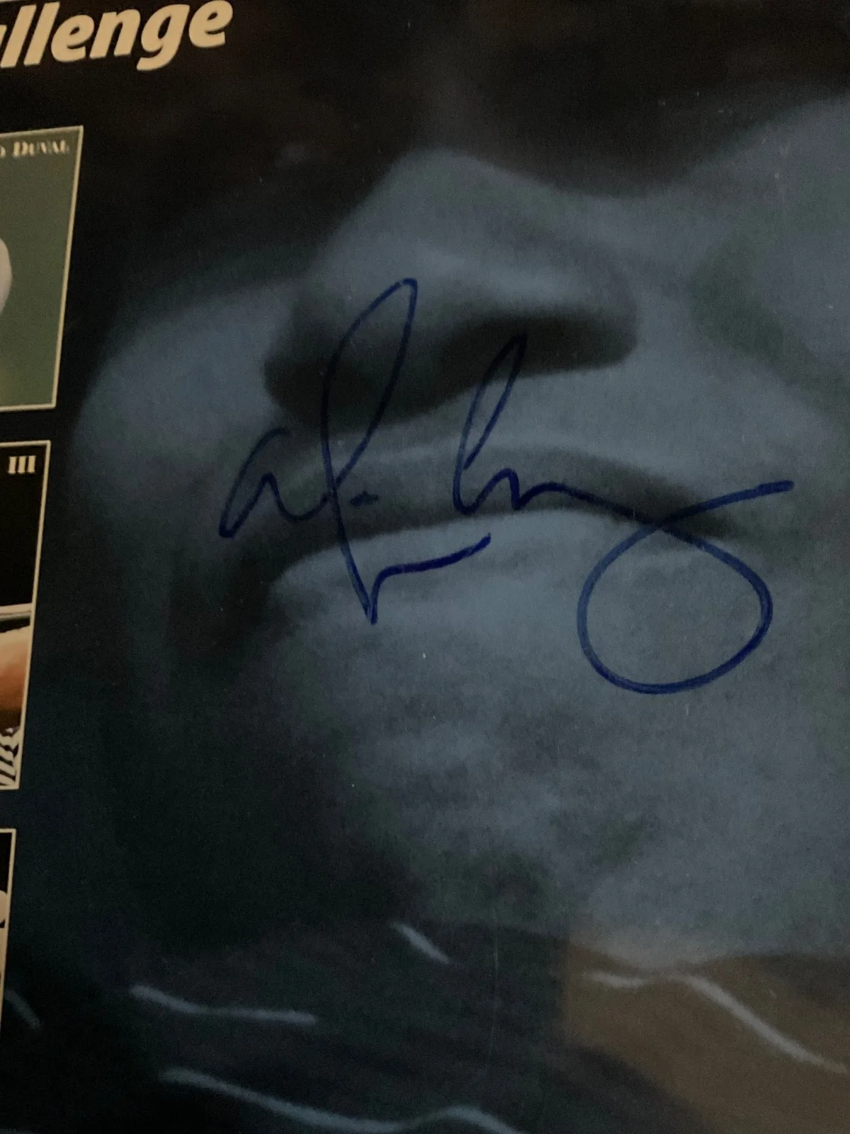 ALICE COOPER SIGNED WILLIAMS WORLD CHALLENGE MAGAZINE PSA AQ63147, image 2