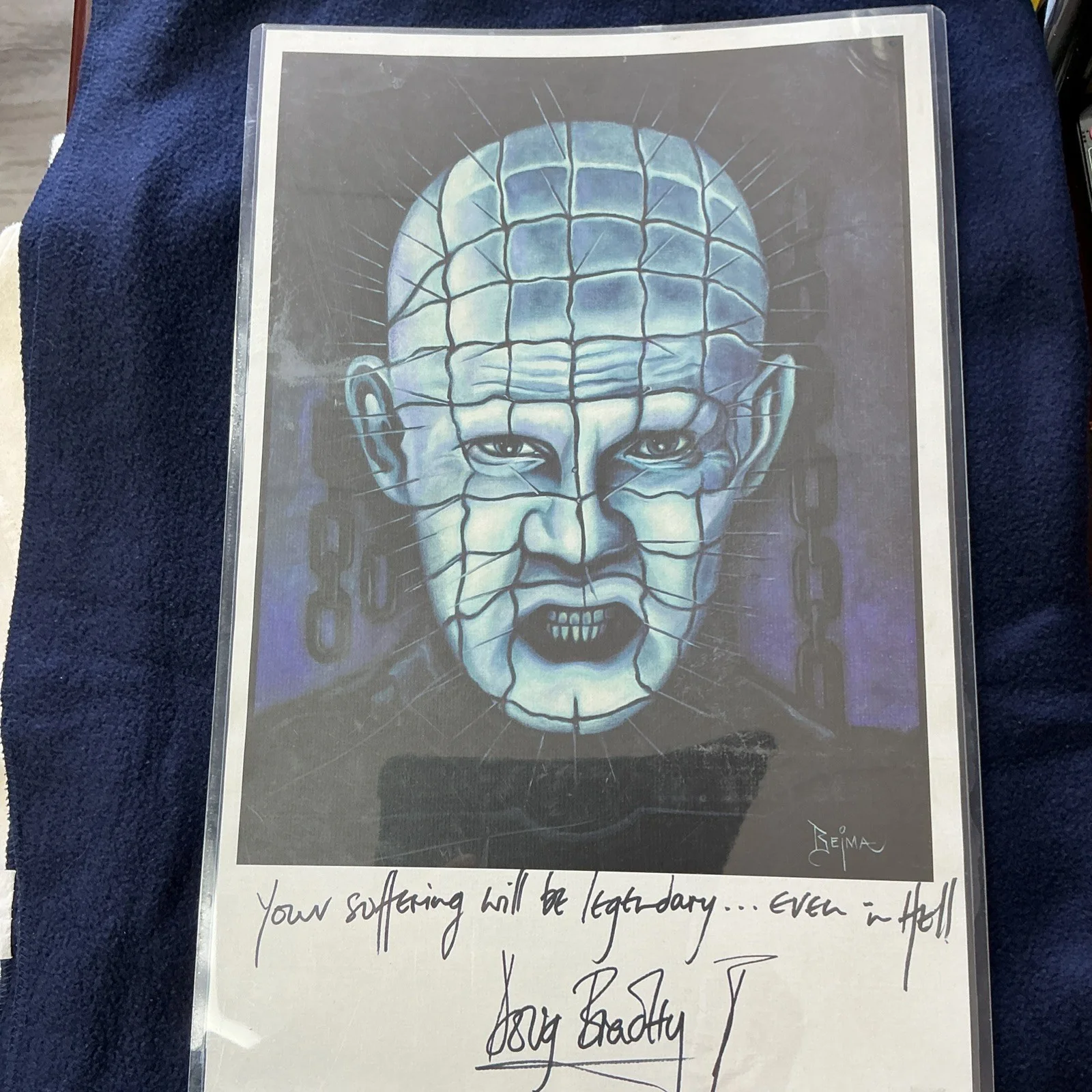 Doug Bradley — Doug Bradley Pinhead autograph 11x17, image 2