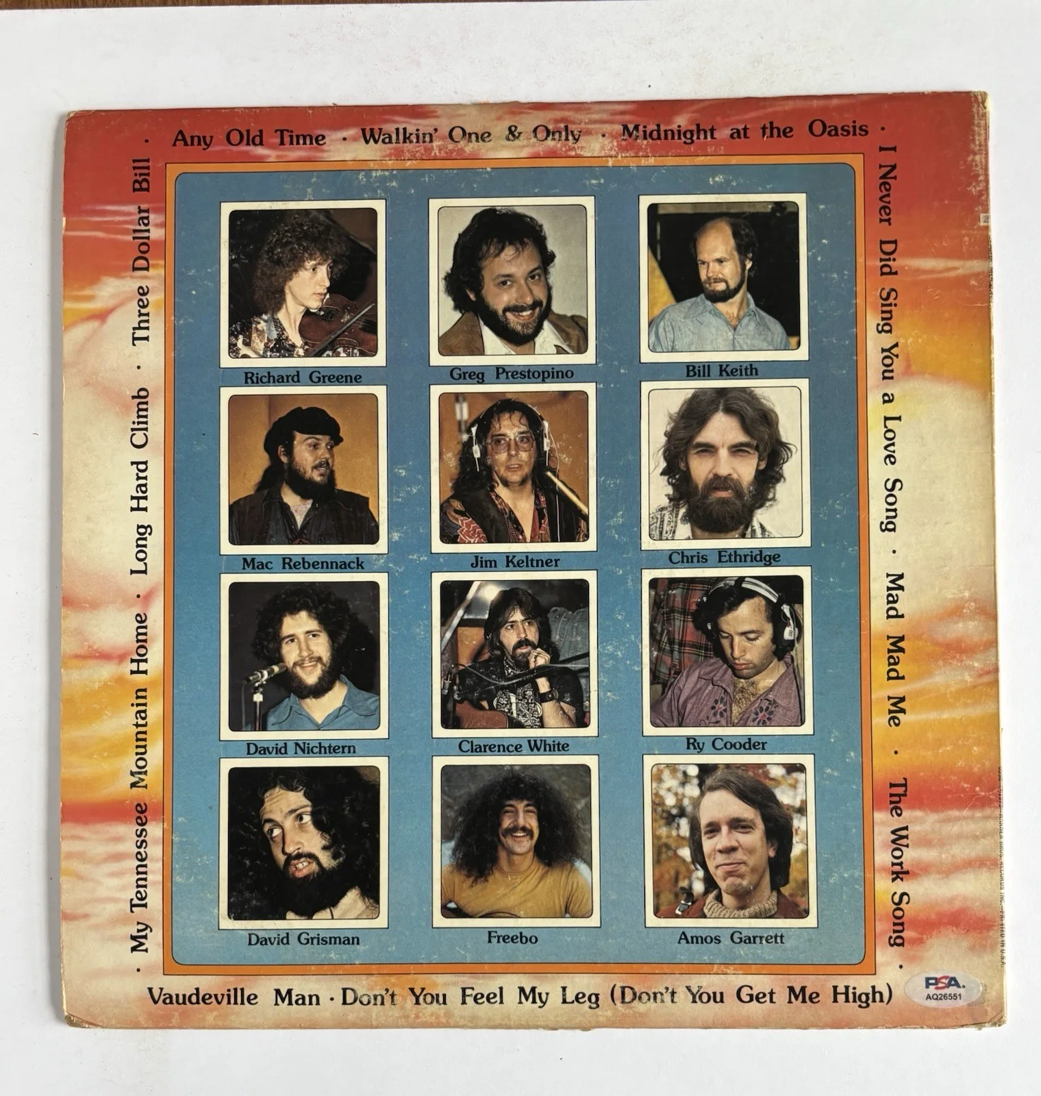 MARIA MULDAUR Signed MIDNIGHT AT THE OASIS LP Vinyl Album PSA DNA COA, image 4