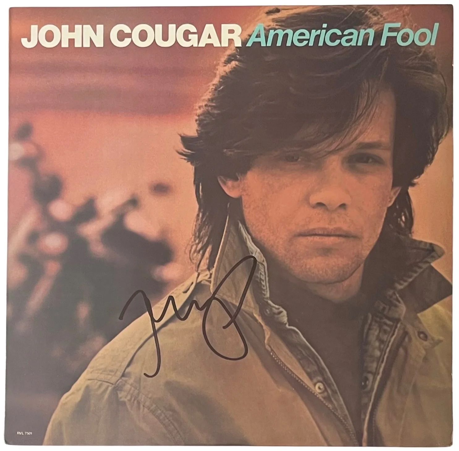 John Cougar Mellencamp Signed American Fool Vinyl Record JSA COA CI14459, image 2