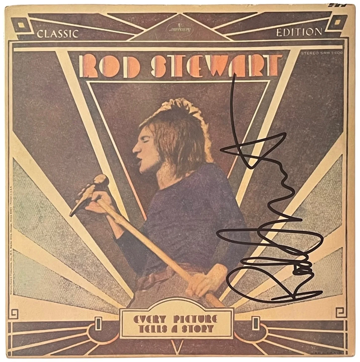 Rod Stewart Signed Every Picture Tells A Story Vinyl Record JSA COA CI14466, изображение 2