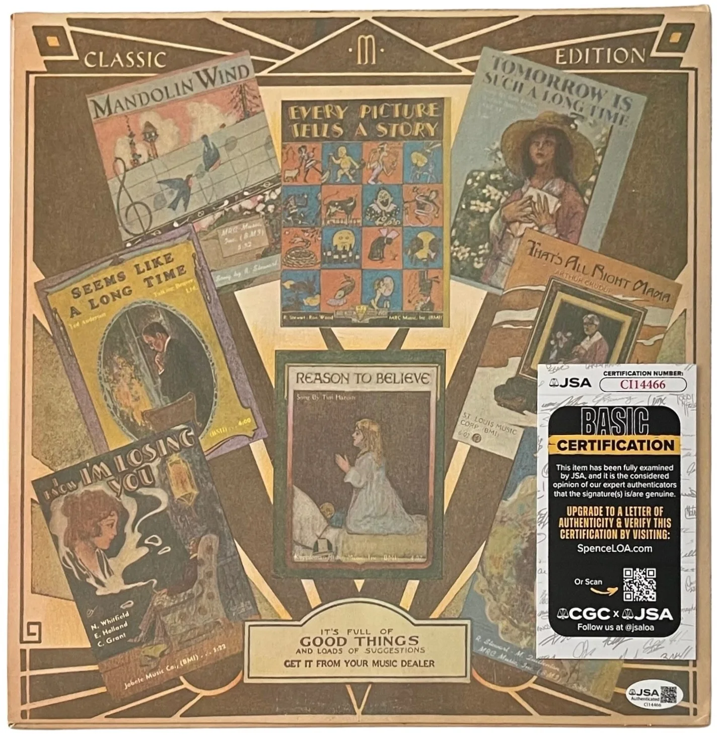 Rod Stewart Signed Every Picture Tells A Story Vinyl Record JSA COA CI14466, изображение 3