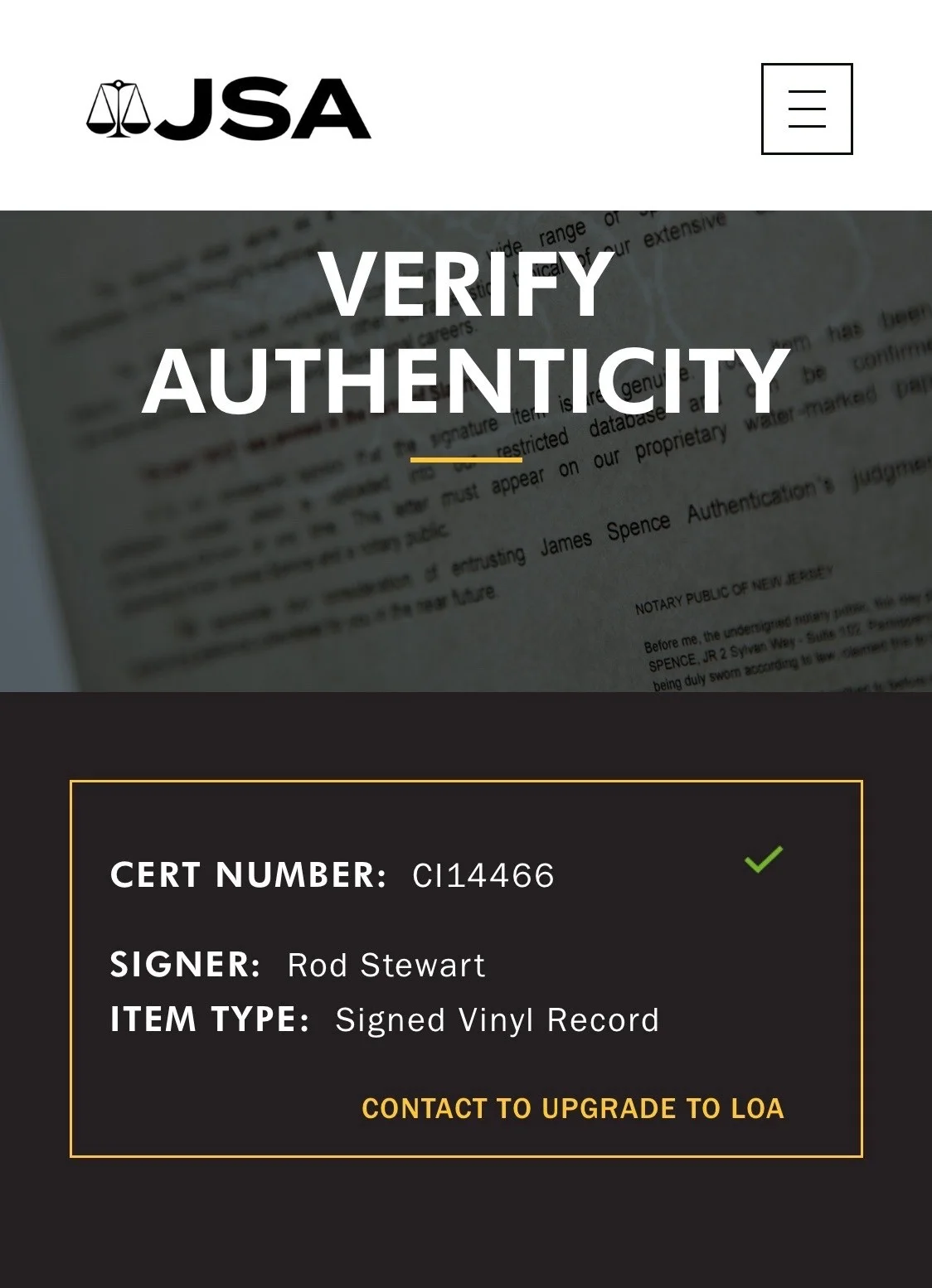 Rod Stewart Signed Every Picture Tells A Story Vinyl Record JSA COA CI14466, изображение 4