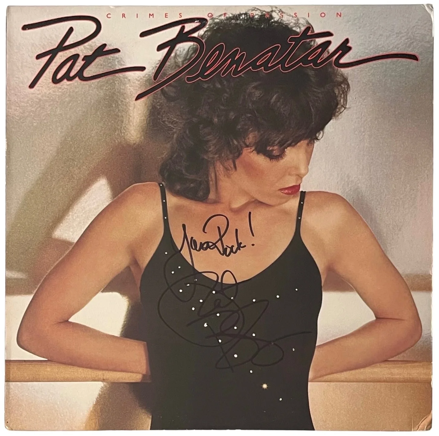 Pat Benatar Signed Crimes Of Passion Vinyl Record JSA COA CI14444, image 2