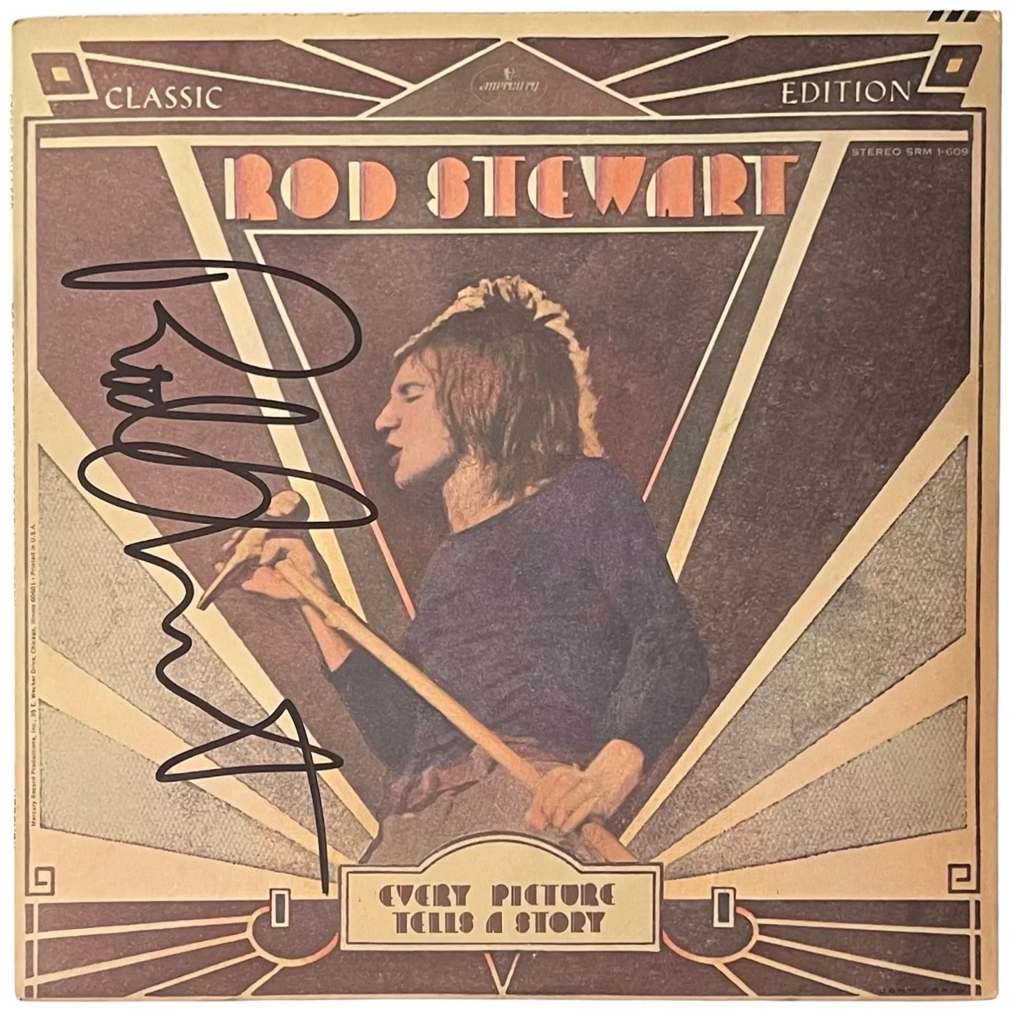 Rod Stewart Signed Every Picture Tells A Story Vinyl Record JSA COA CI14467, изображение 2