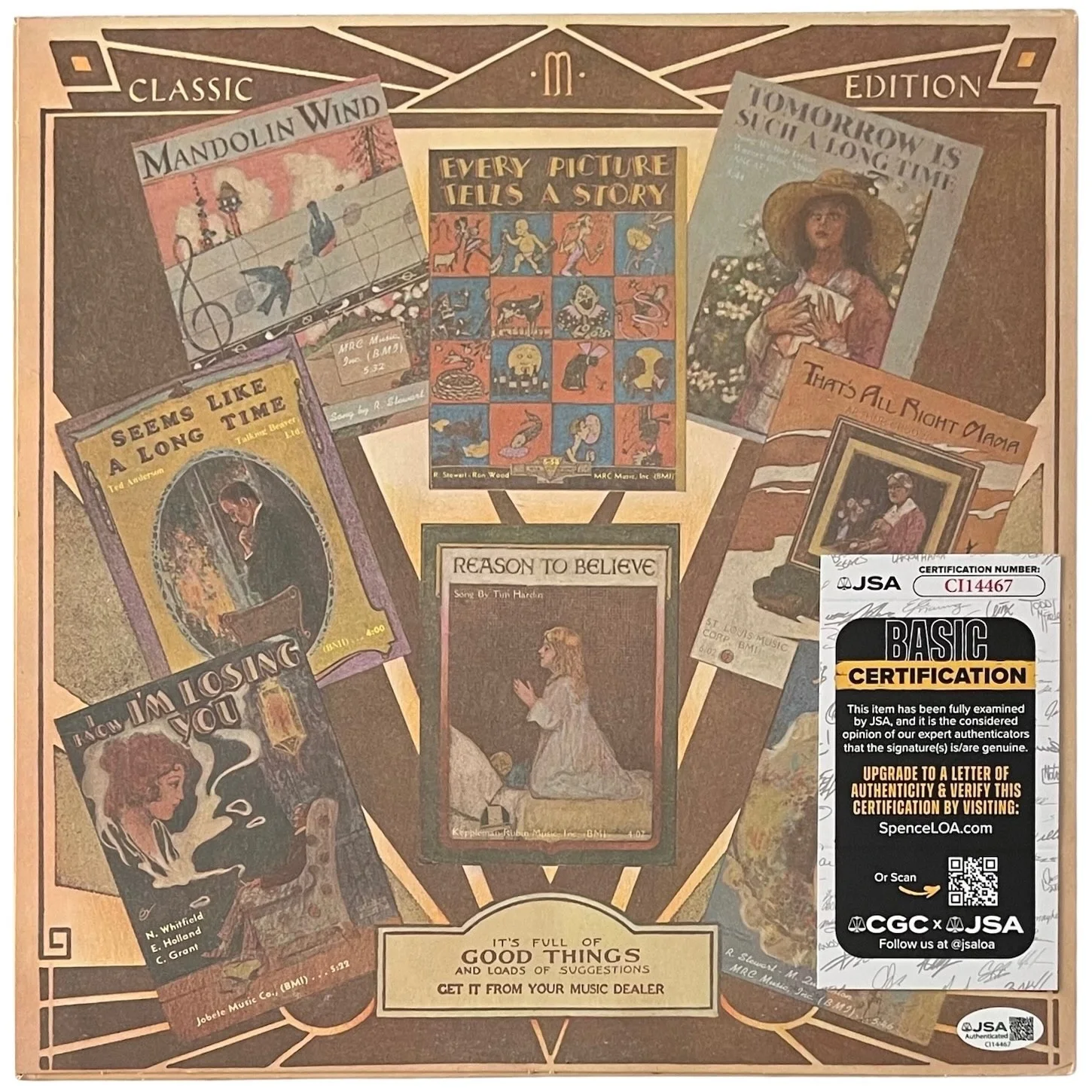 Rod Stewart Signed Every Picture Tells A Story Vinyl Record JSA COA CI14467, изображение 3