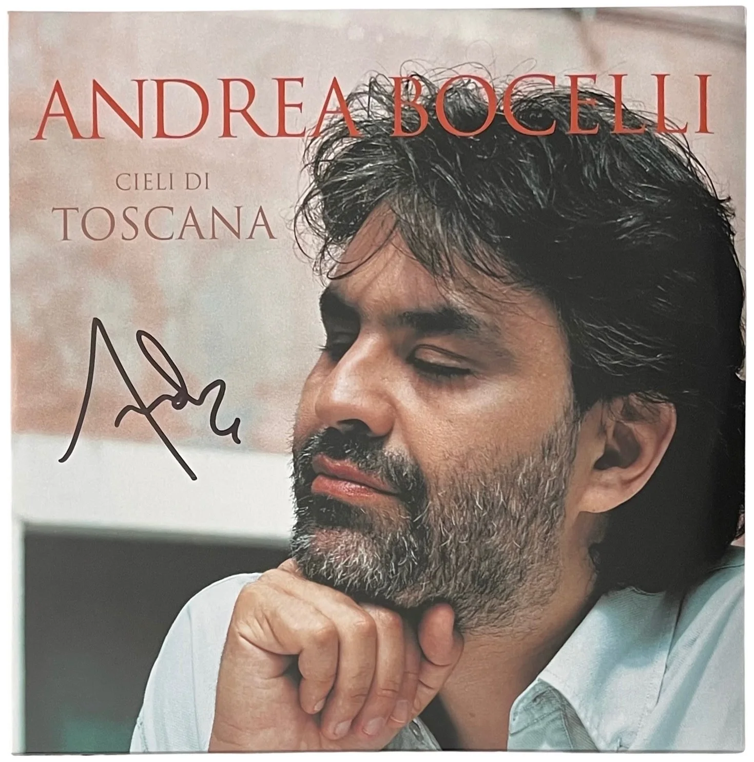 Andrea Bocelli Signed Cieli di Toscana Vinyl Record JSA COA VV69626, изображение 2